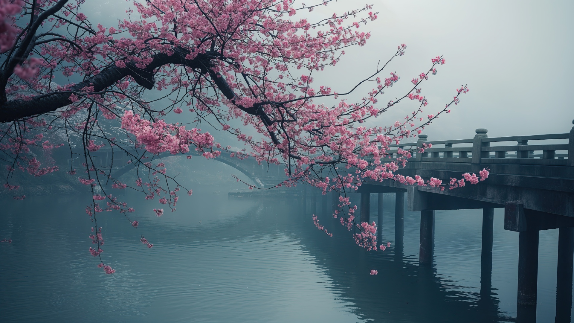 Japan Wallpaper (Cherry blossom, Bridge)