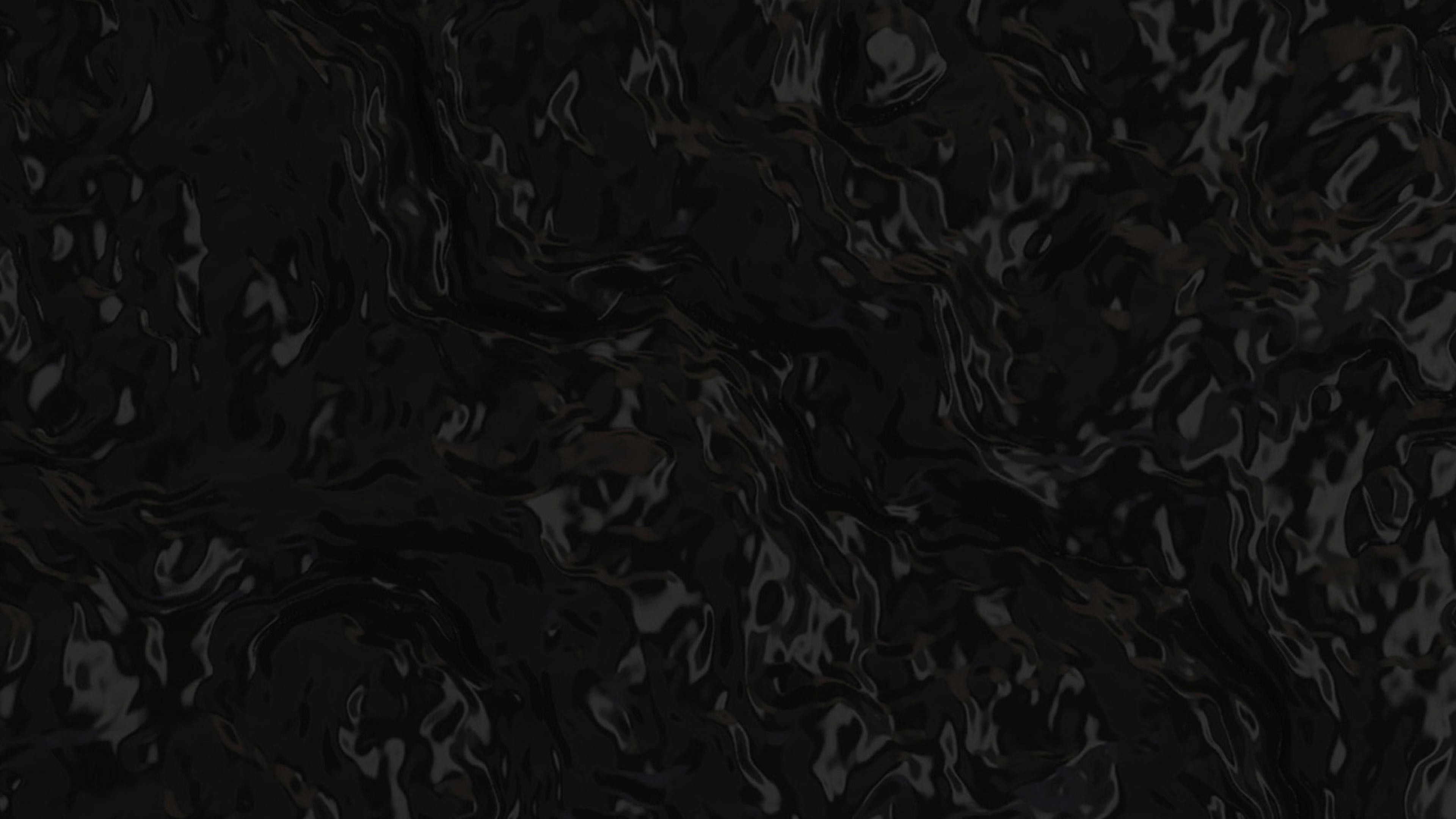 Silky Black Water Texture Wallpaper
