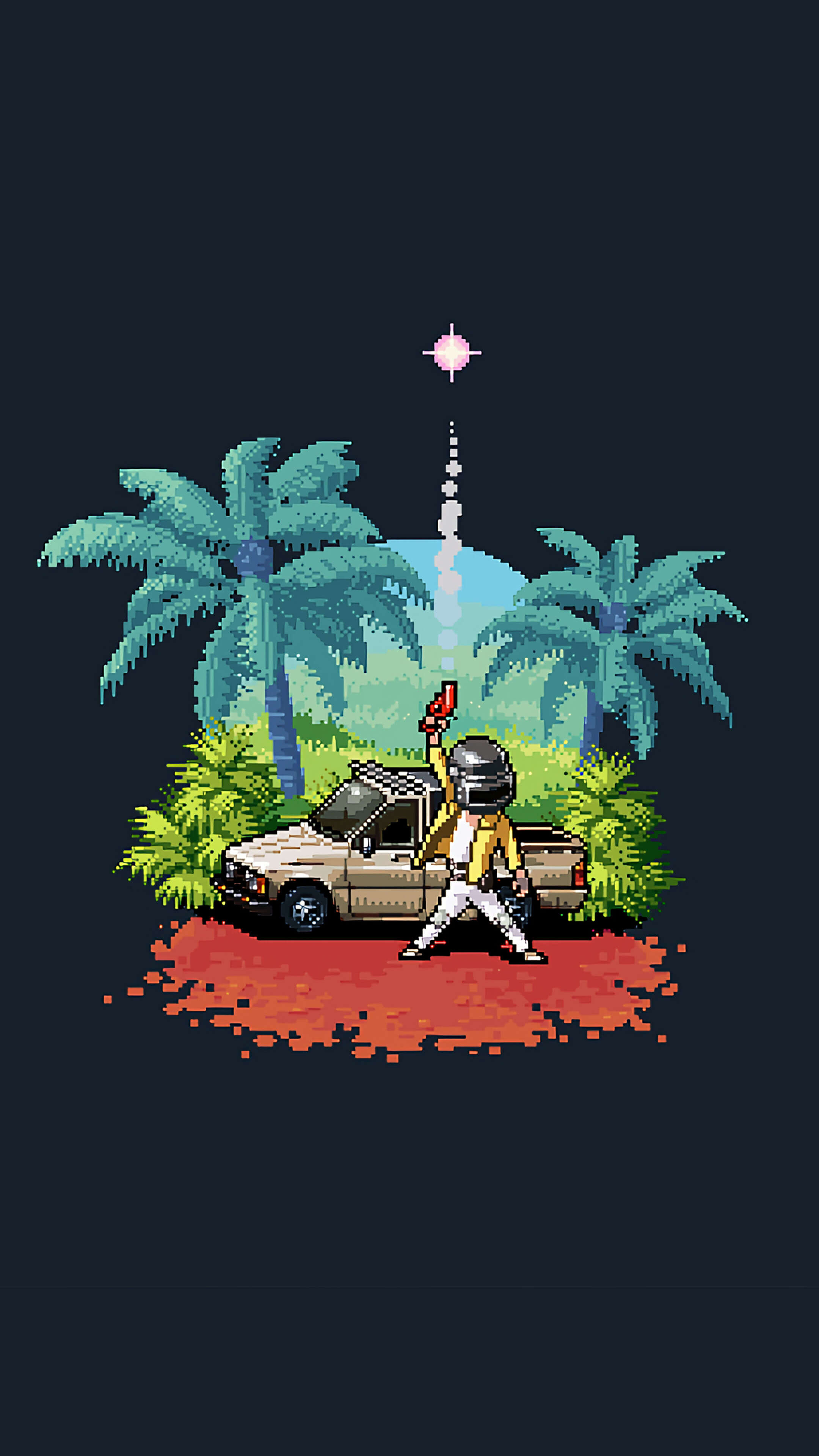 PUBG Pixel Minimal 4K Ultra HD Mobile