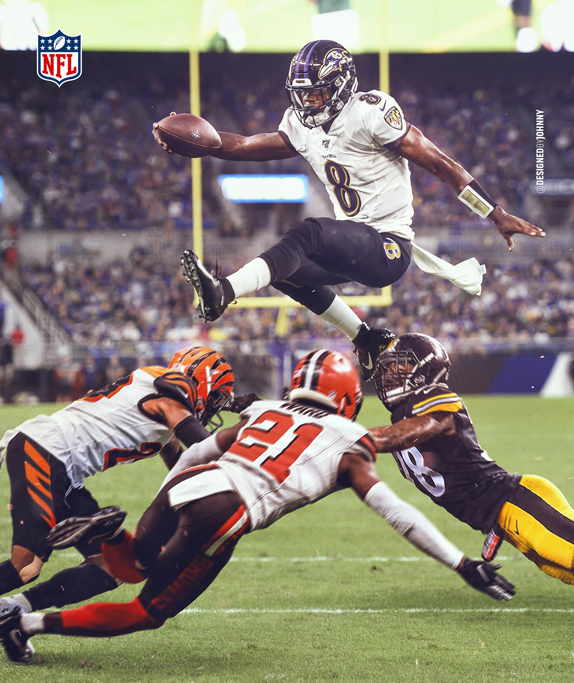 Lamar Jackson HD 4k Wallpaper