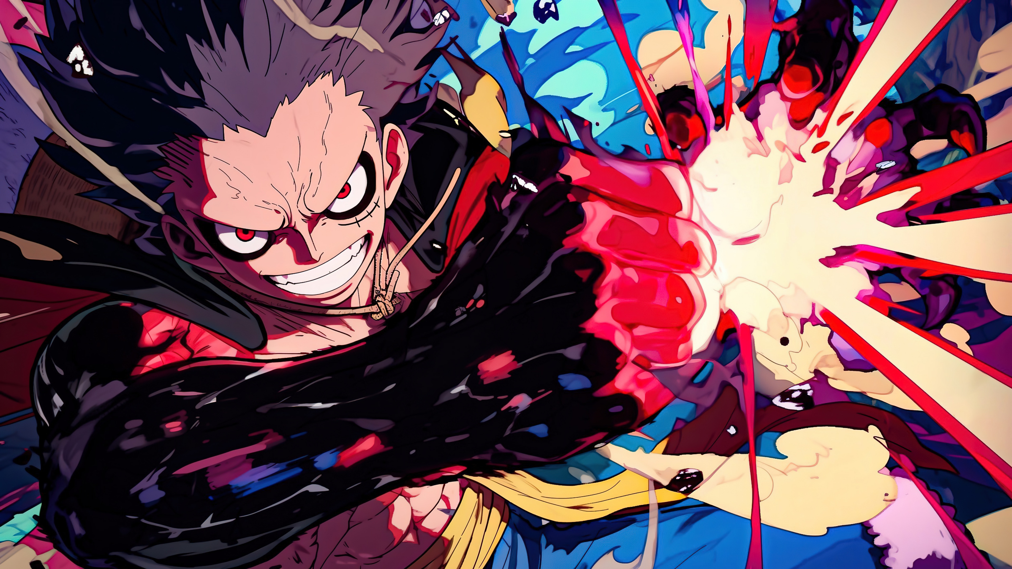 Snakeman Luffy Gear 4 5K Wallpaper