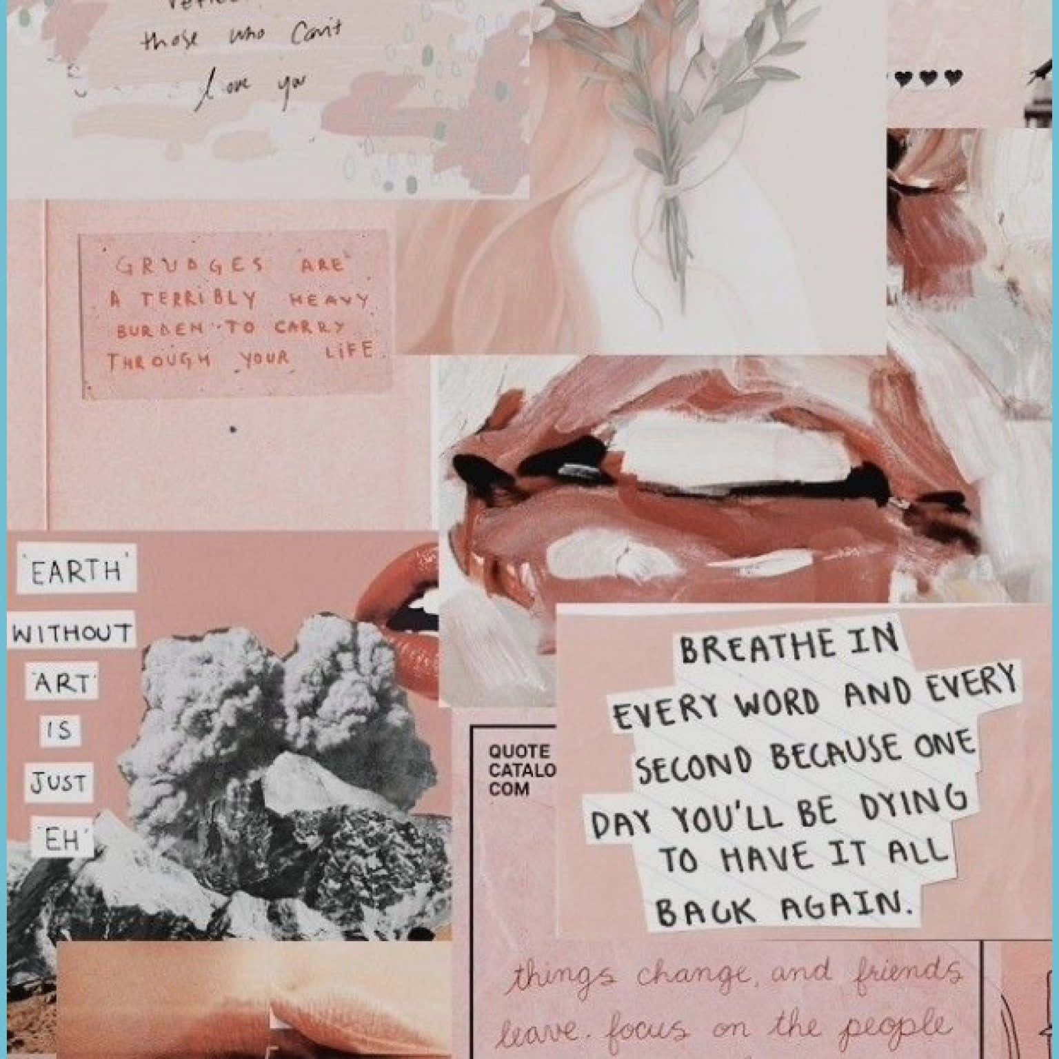 Aesthetic Pink Collage Motivational