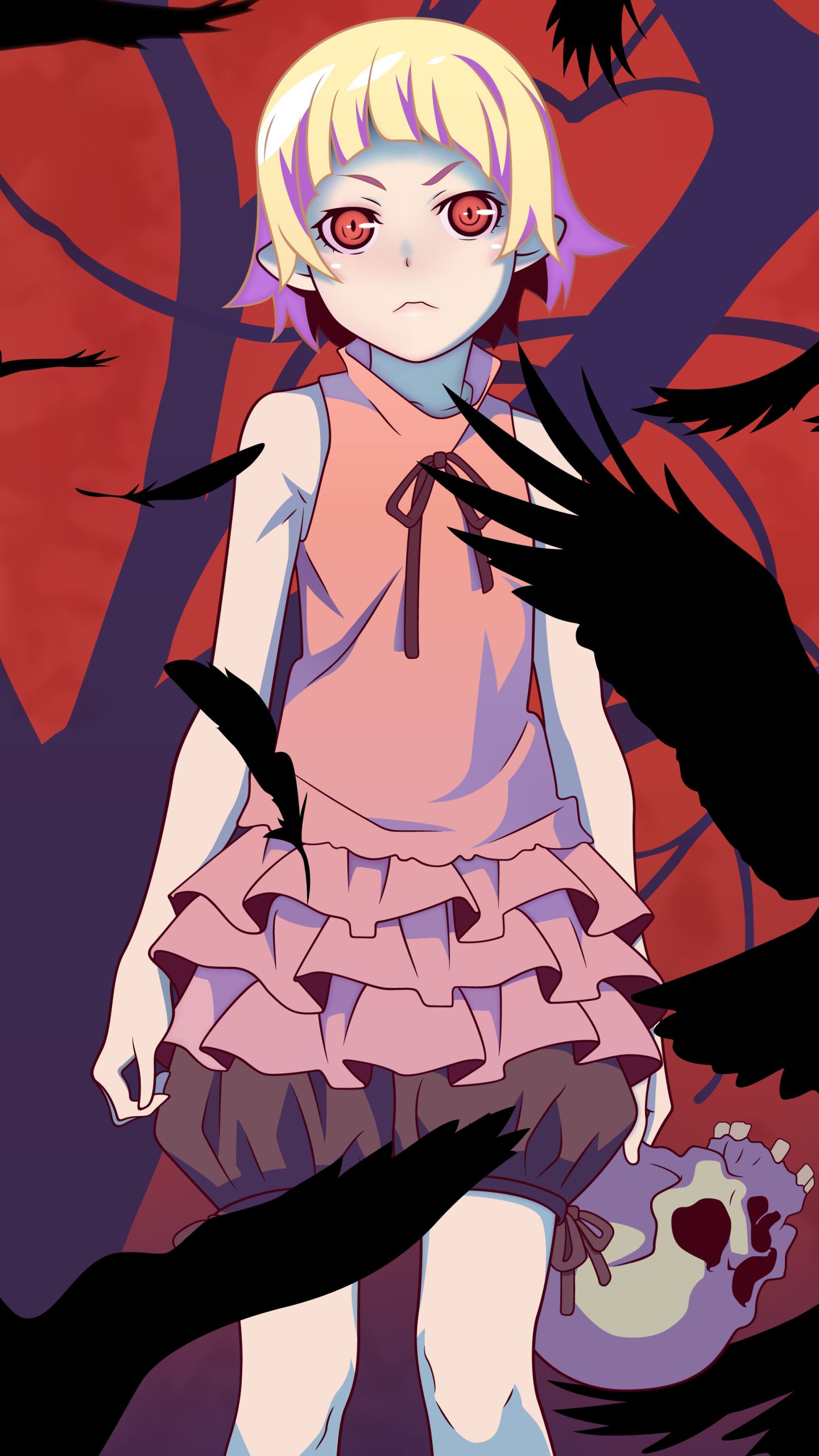 Mobile wallpaper: Anime, Monogatari