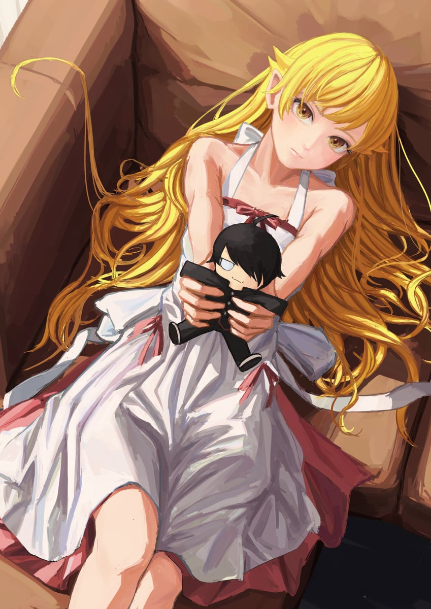 Beautiful vampire Shinobu Oshino, r