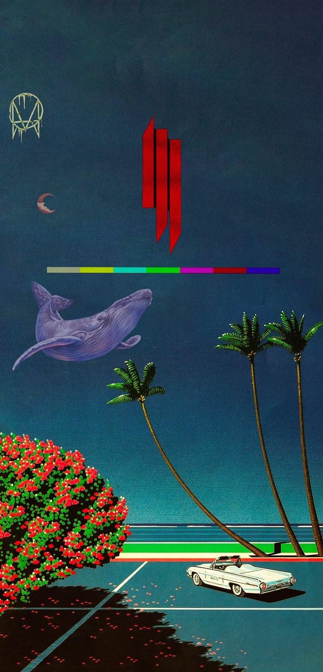 I made some Skrillex wallpaper