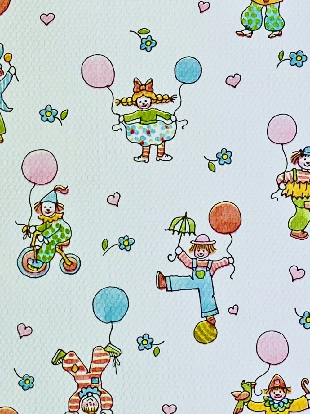 Wallpaper Clown. Vintage Wallpaper