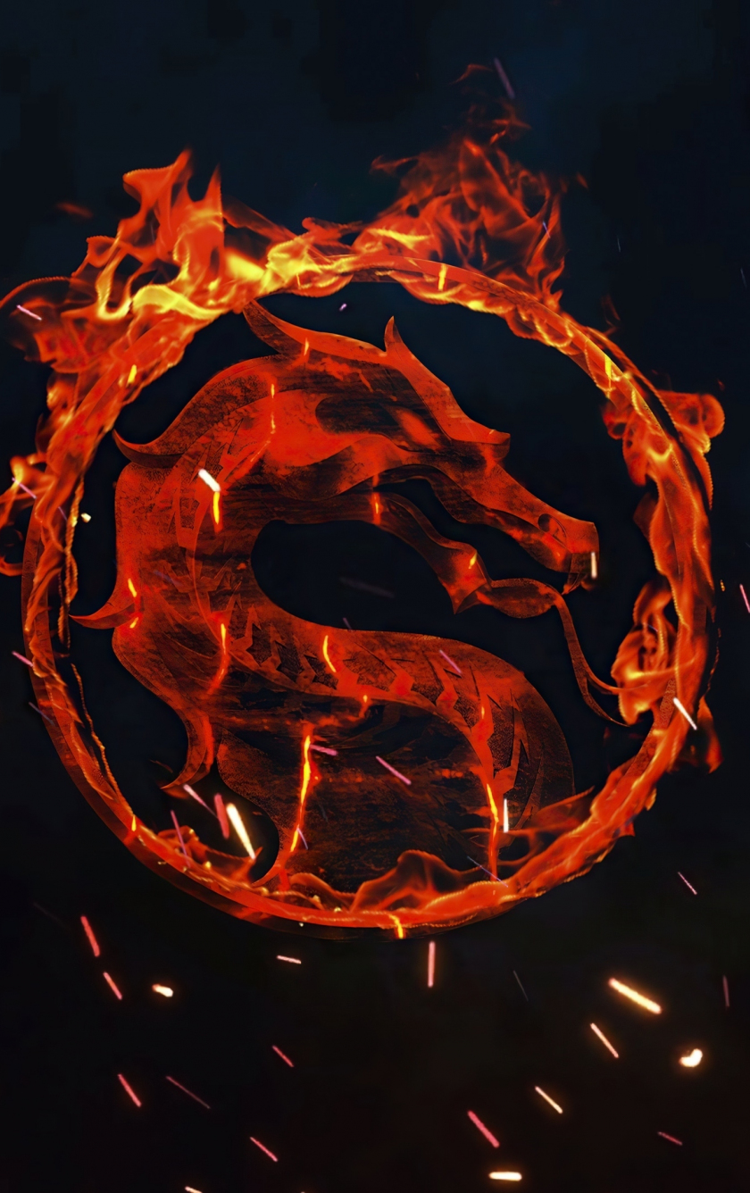 wallpaper 840x1336 mortal kombat, fire