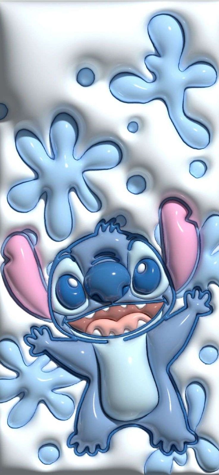 cute wallpaper for phone. kawaii wallpaper. blue stitch wallpaper