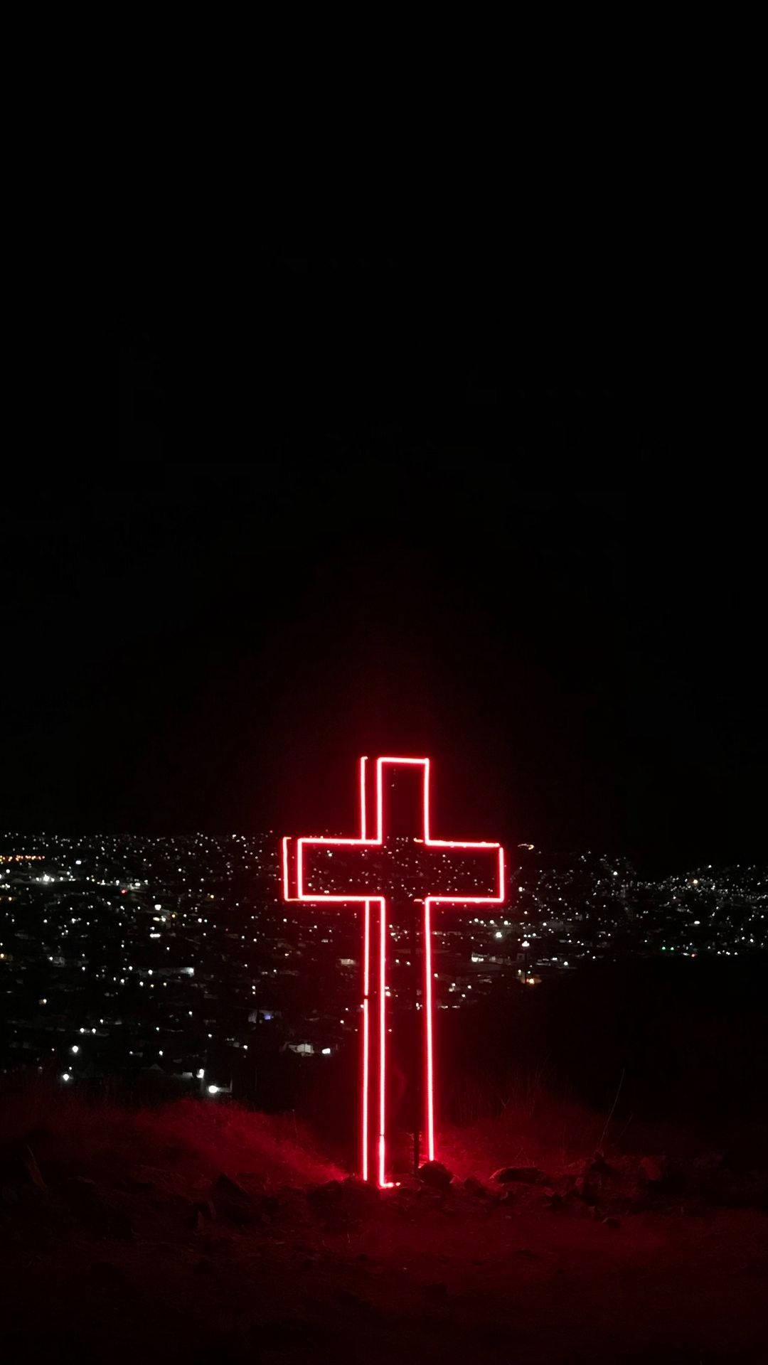 Download Neon Light Cross Christian