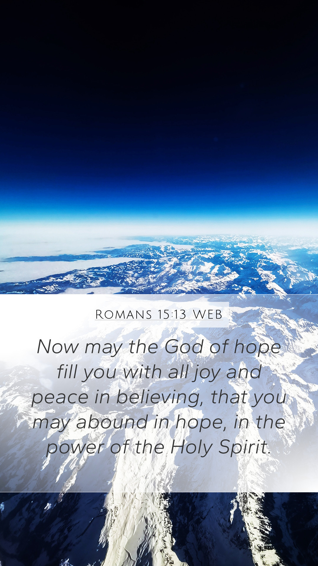 Romans 15:13 WEB Mobile Phone Wallpaper