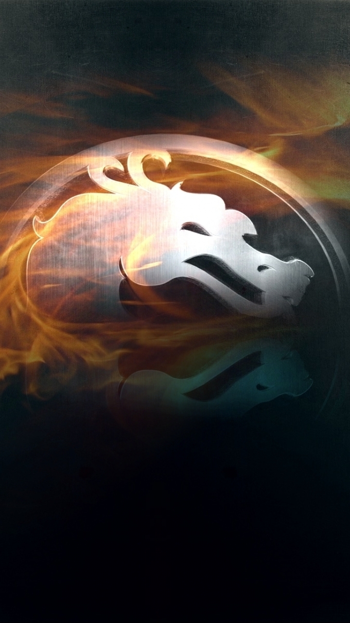 wallpaper: Mortal Kombat, Dragon, Logo