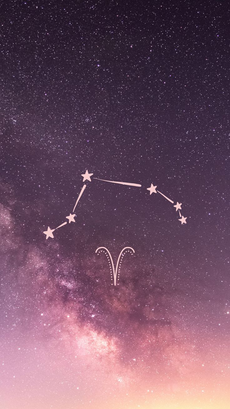 Aries astrology aesthetic wallpaper