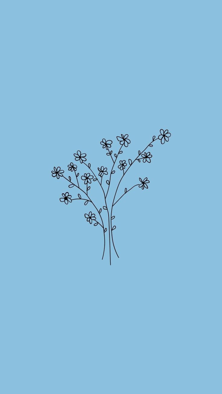Simple Soft Blue Phone Wallpaper