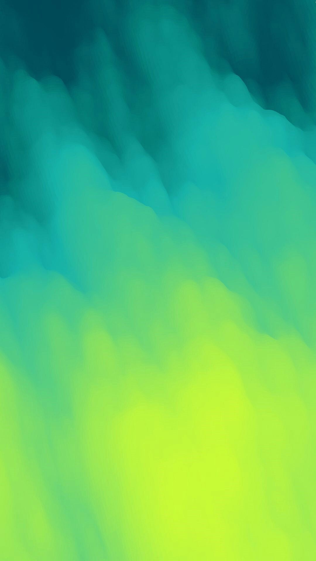 Green and Yellow Abstract Clouds Wallpaper
