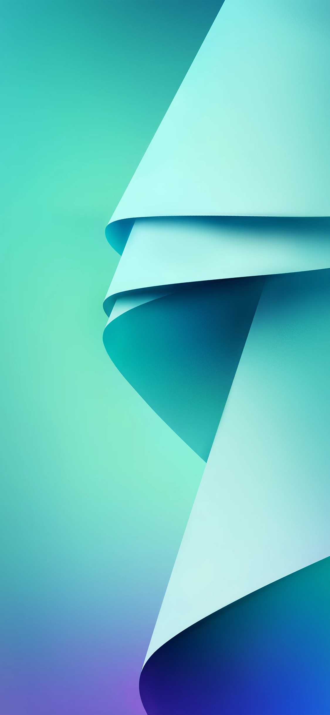 Blue Green Abstract Pattern Wallpaper