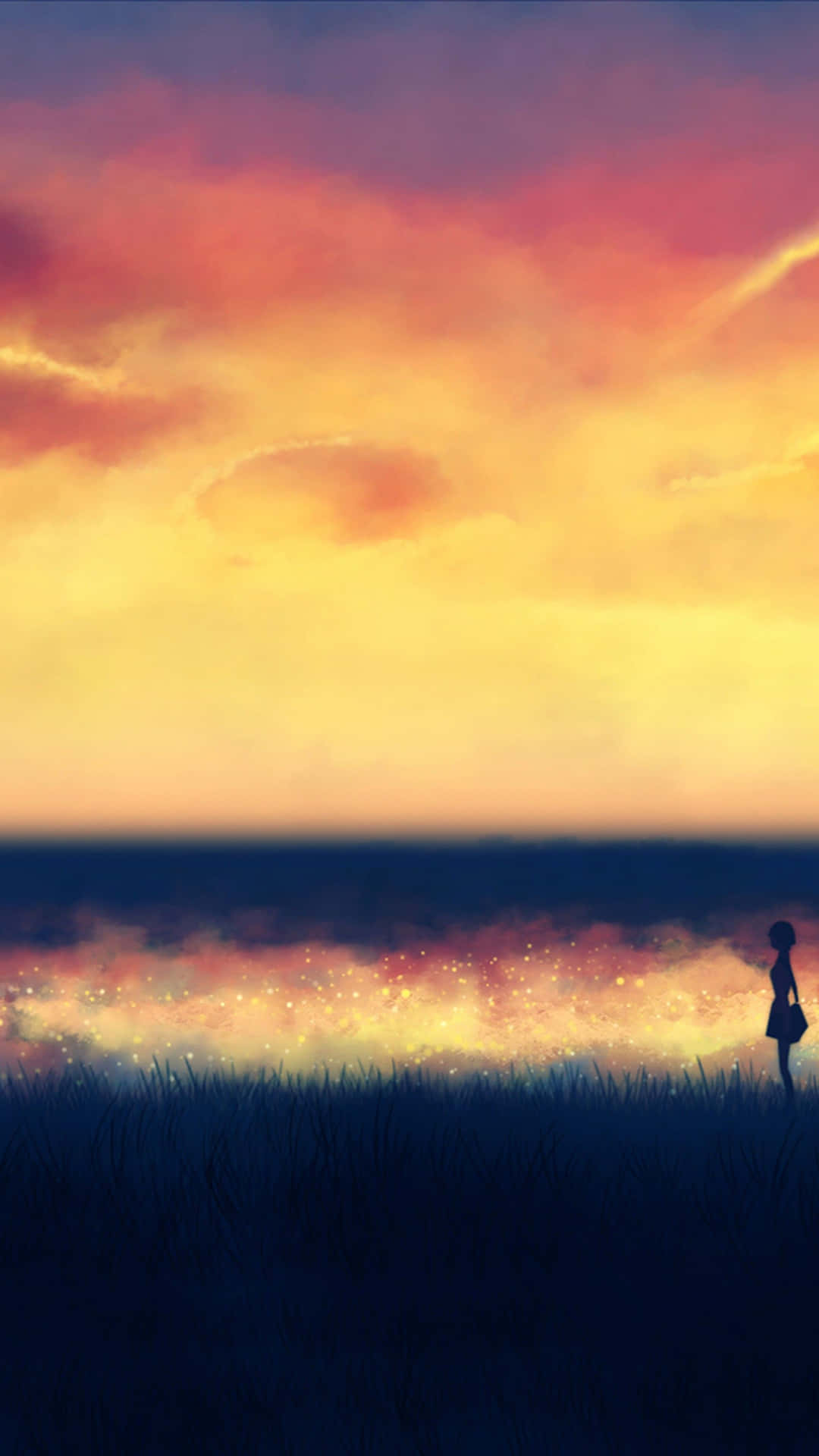 Chill Anime Phone Wallpaper