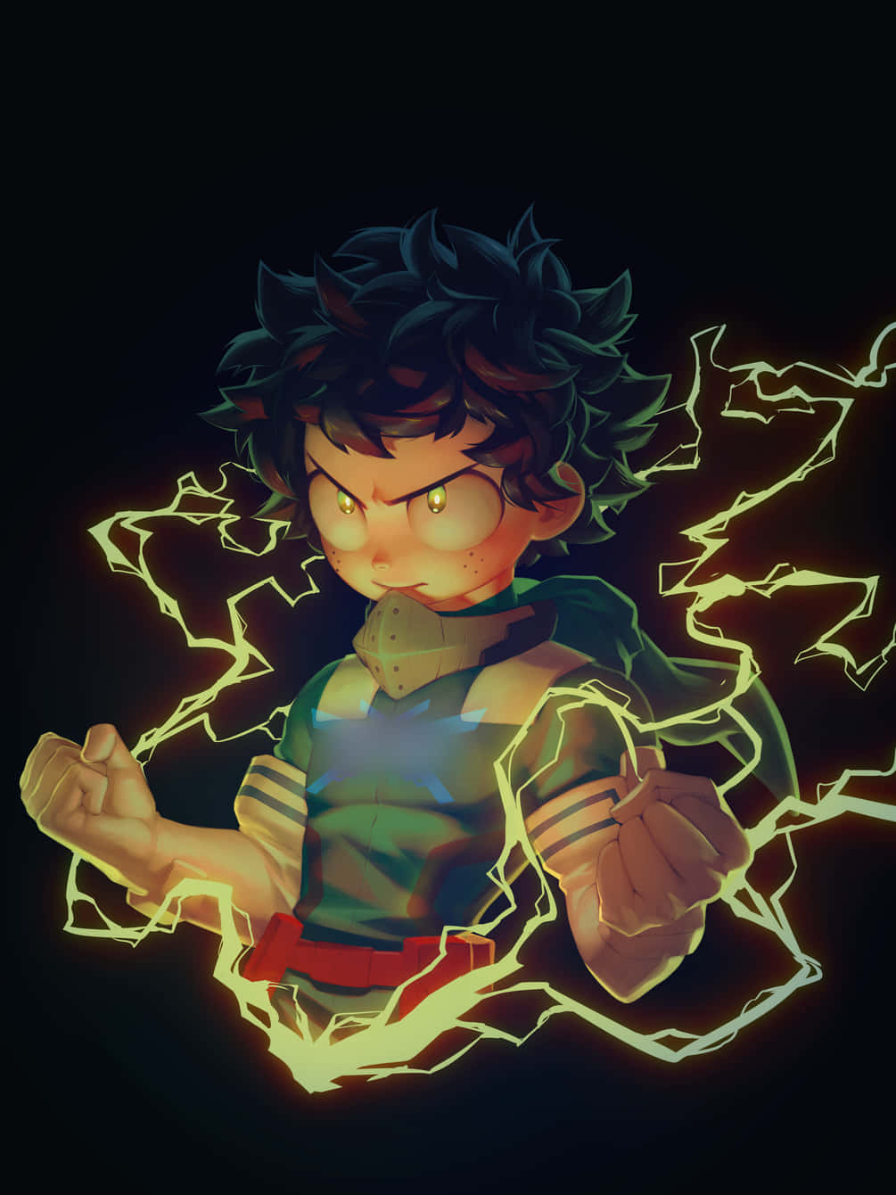 Download Anime Yellow Lightning Deku