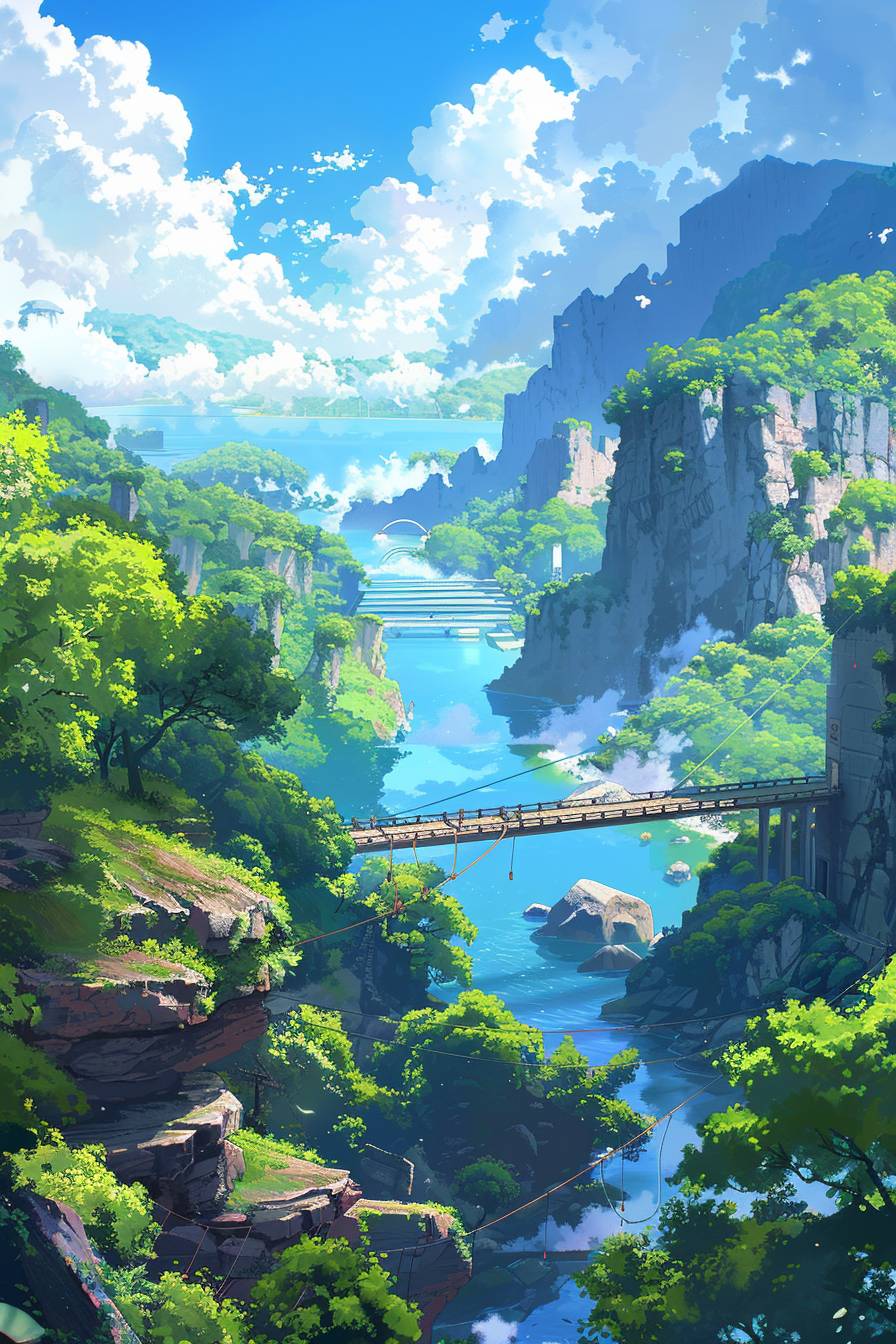 Beautiful nature scenes in Studio