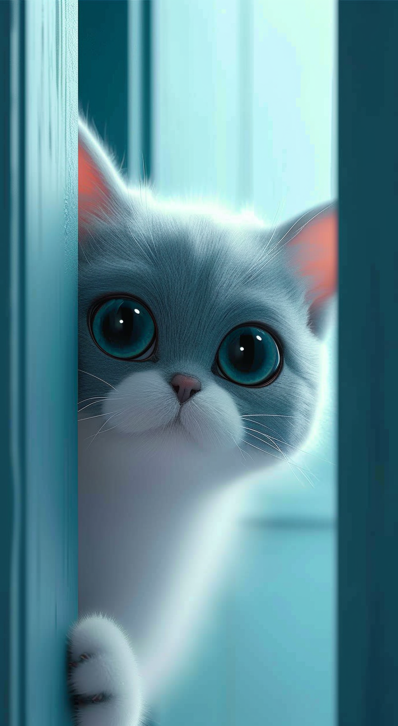 Black Kitten Wallpaper Nimo AI