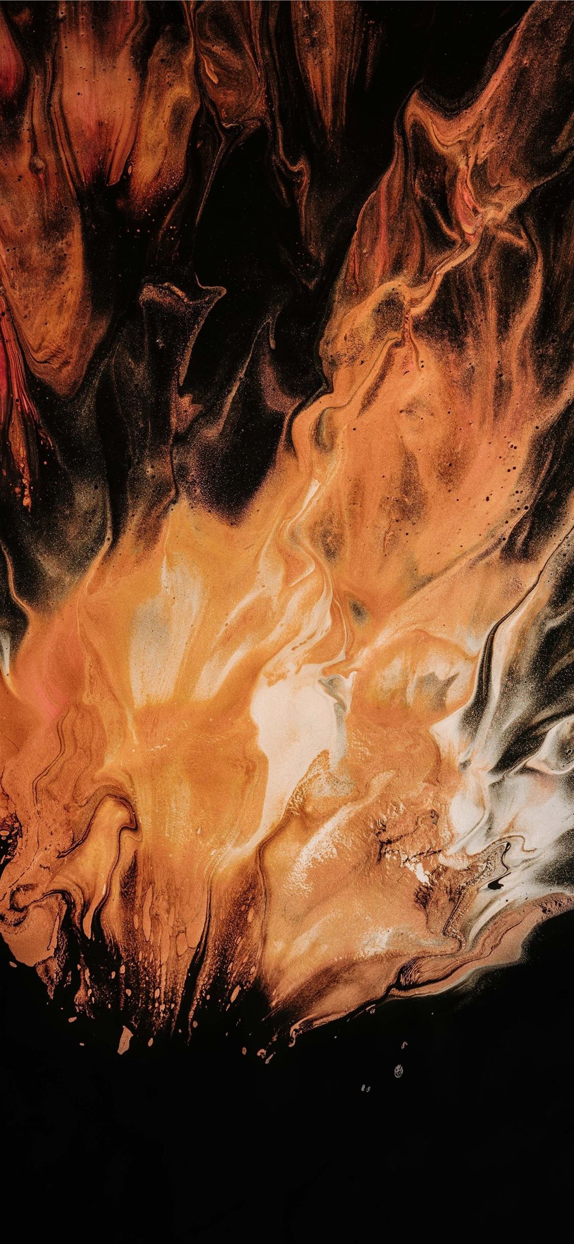 Orange Color Glitch Resolution HD