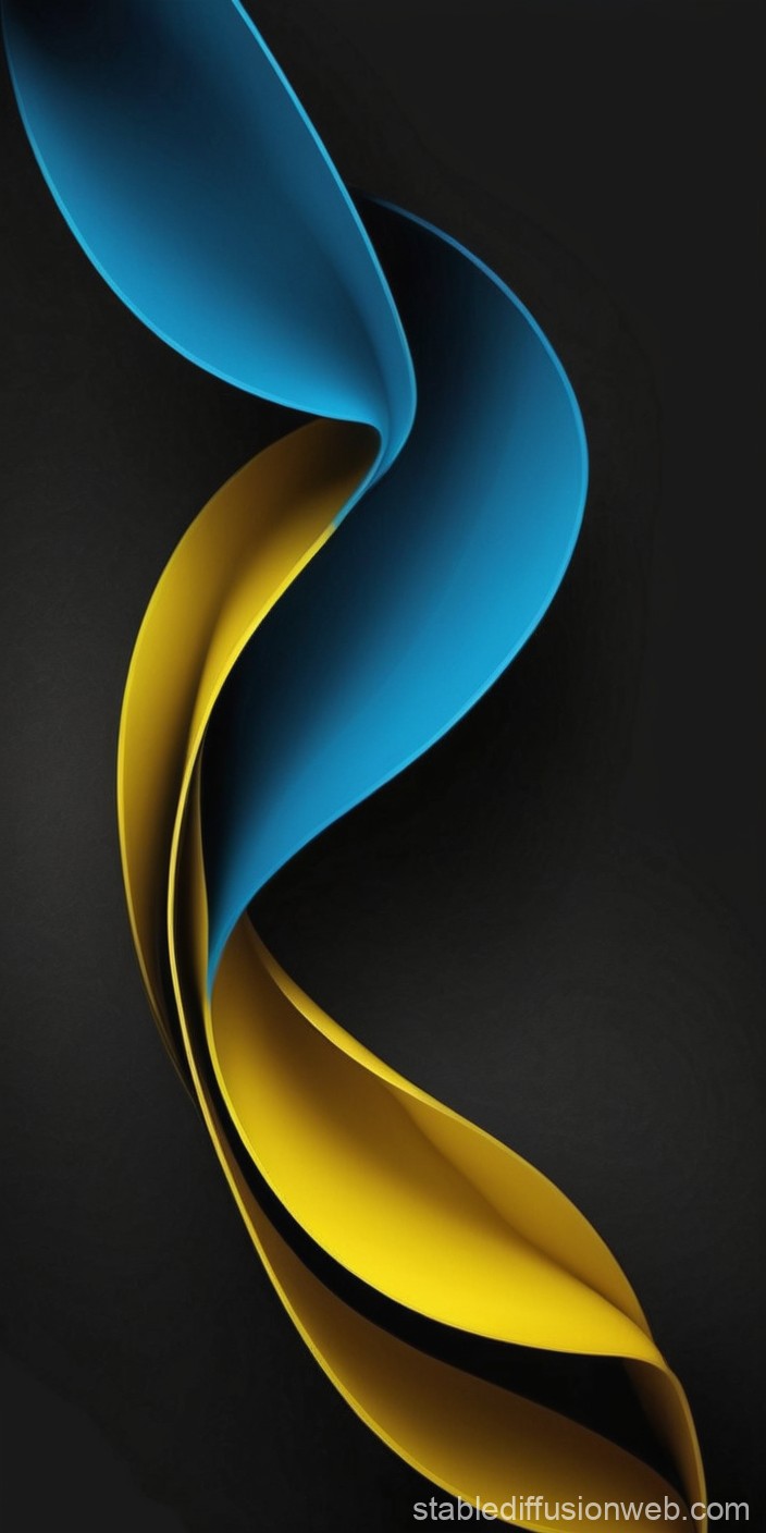 iPhone Wallpaper with Black and Colored