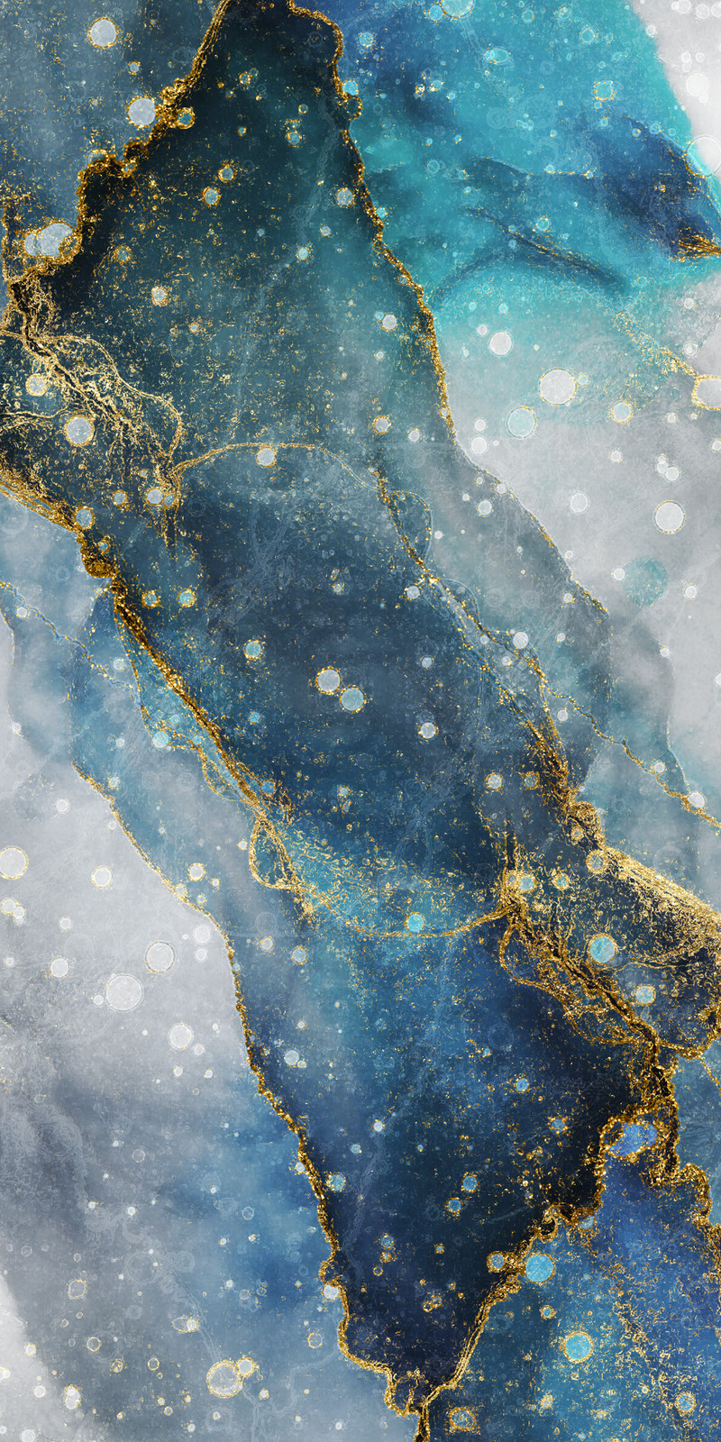 White Marble Texture Blue Bottom Point