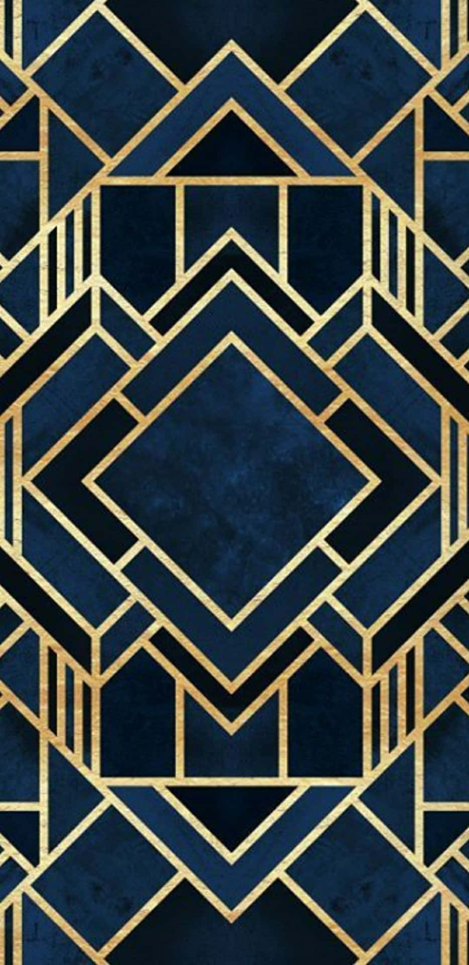Gold Art Deco iPhone Wallpaper