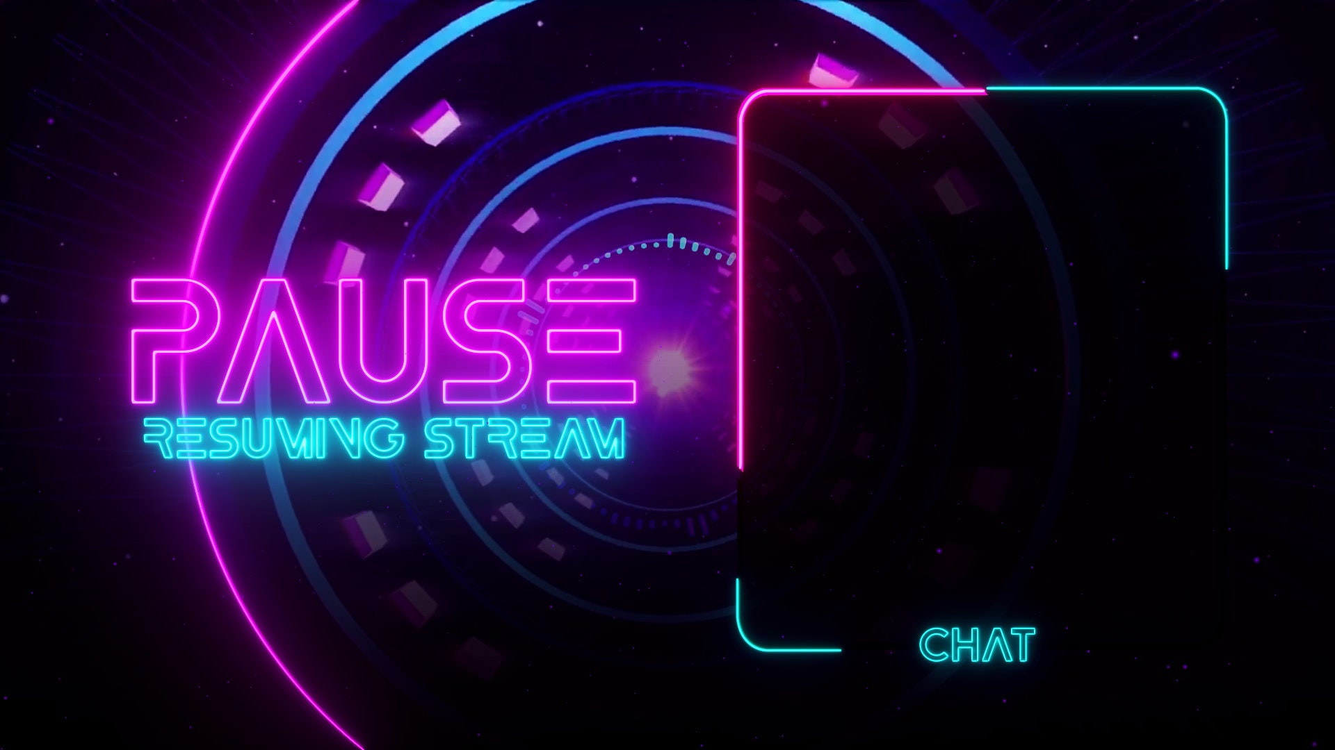 Animated Stream Overlay Pack / Neon