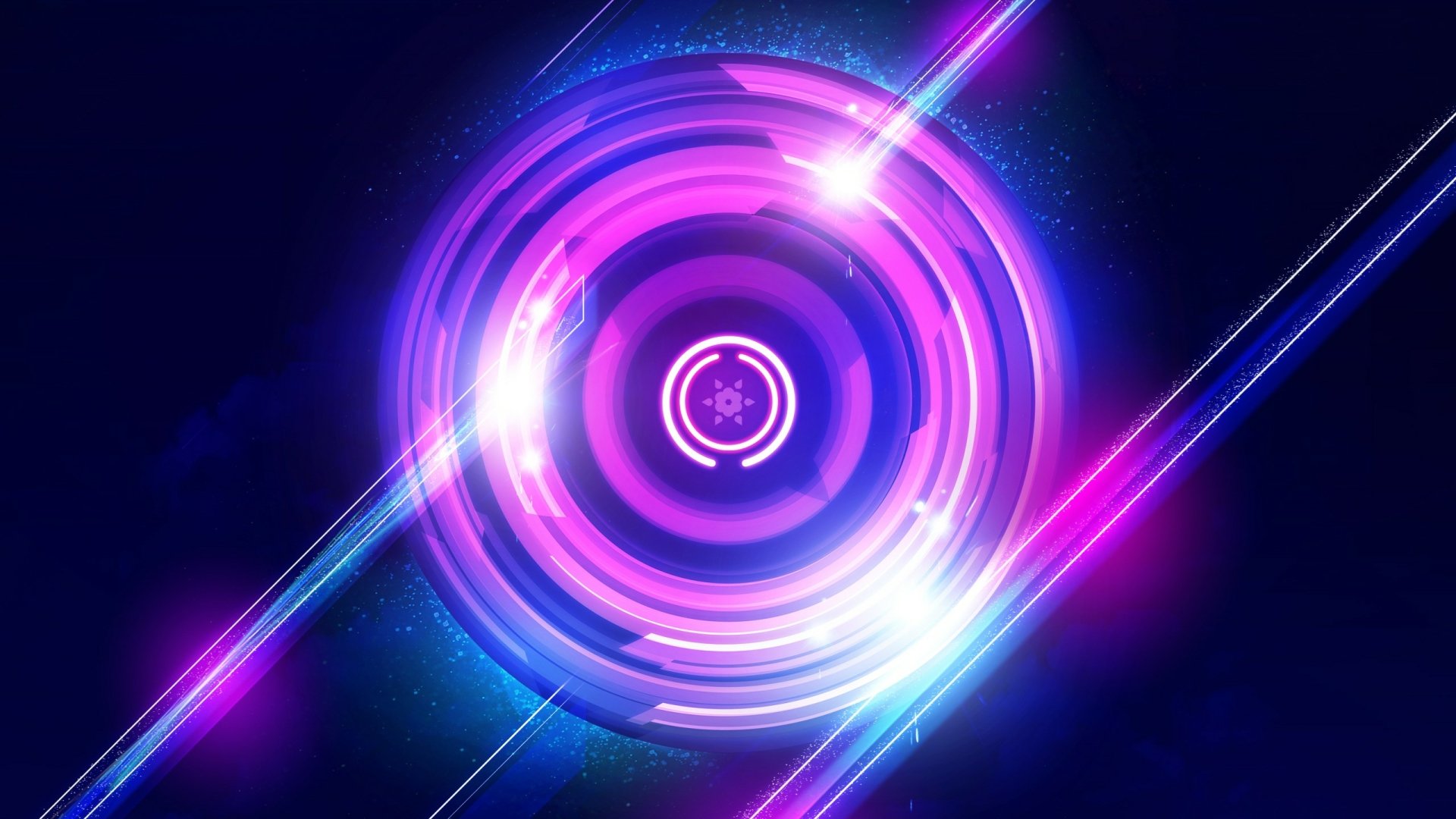 Neon Vortex HD Wallpaper