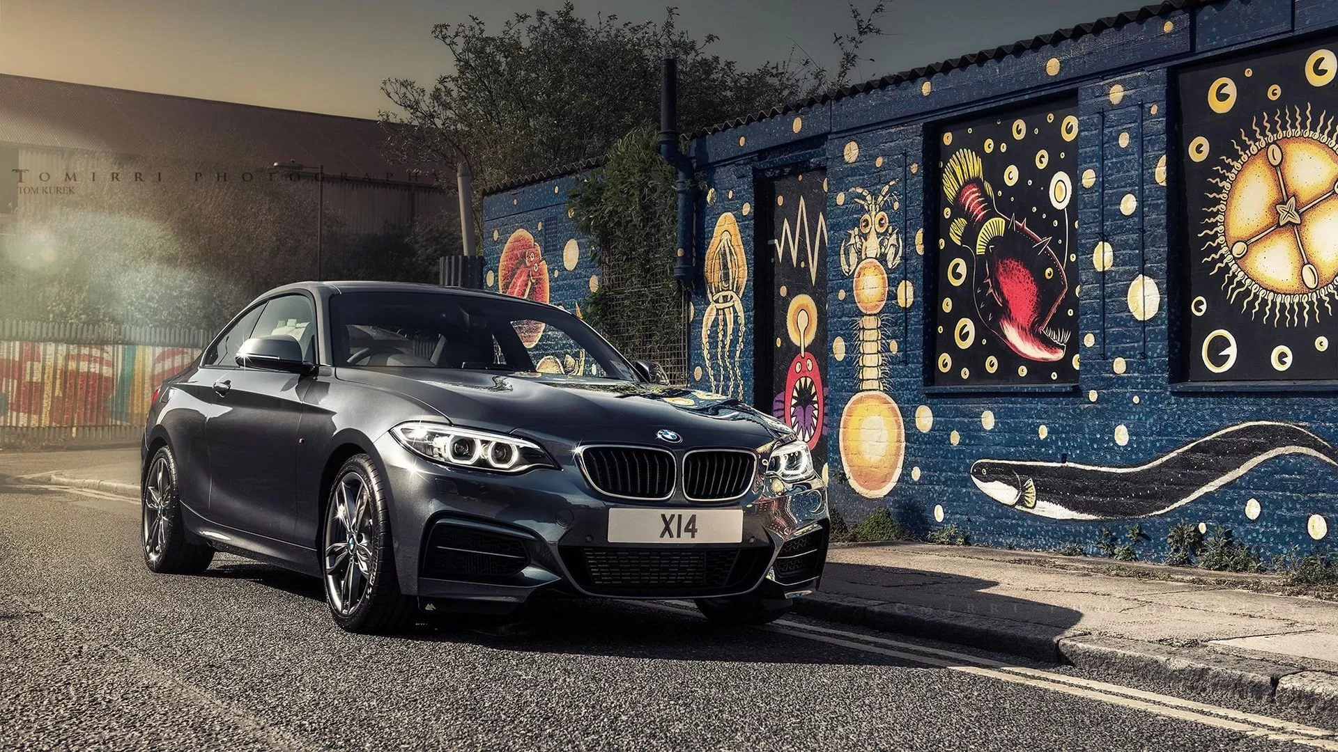 Bmw F22 M235I Black And Reflection Road