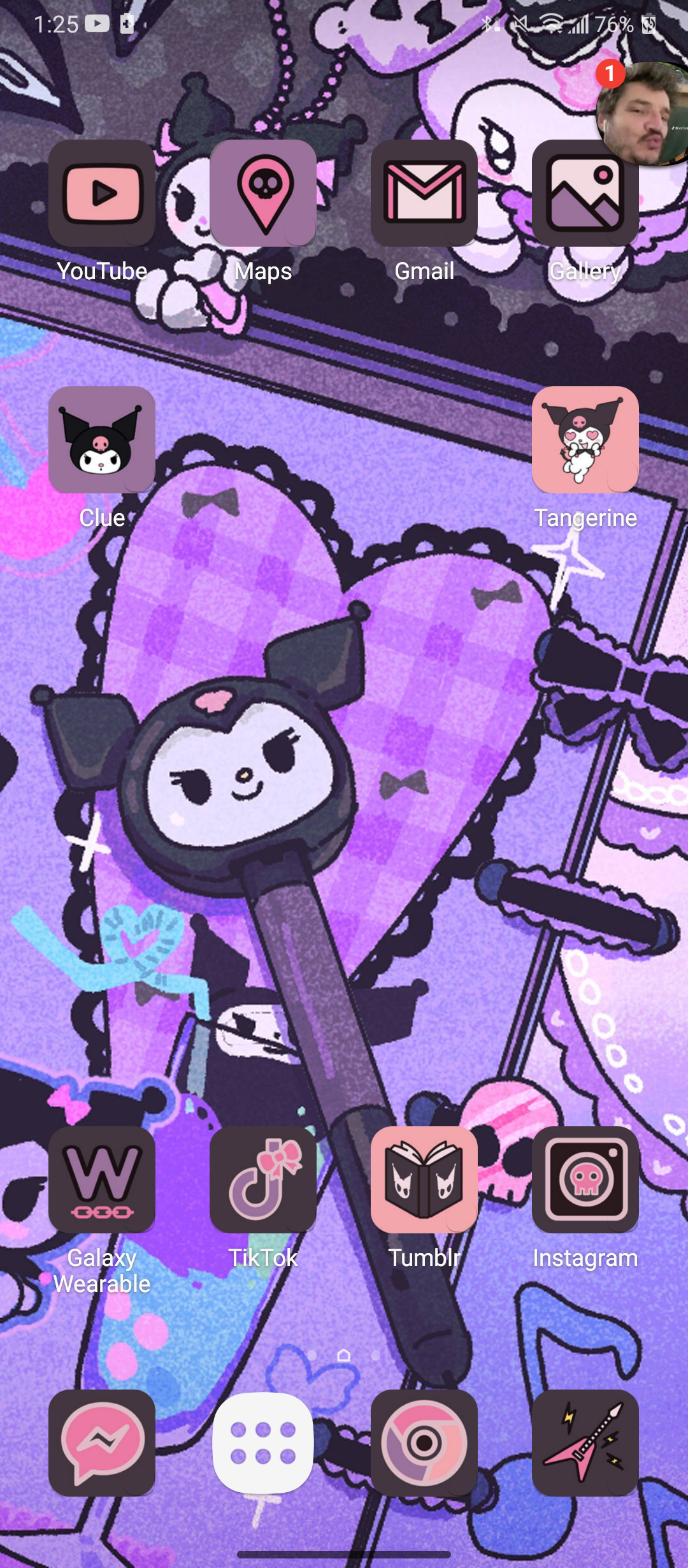 My Kuromi phone setup