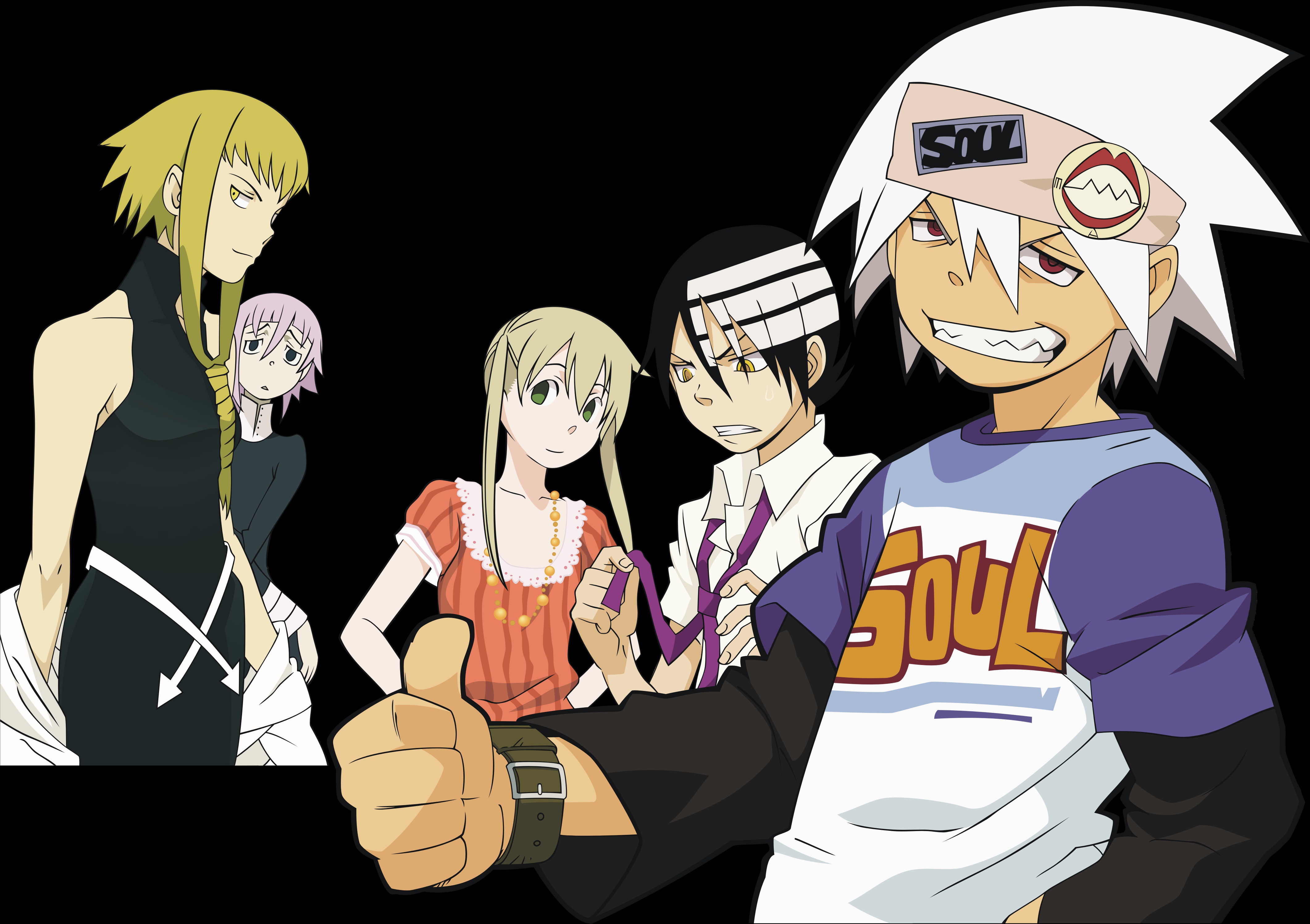 Wallpaper anime, Soul eater, black