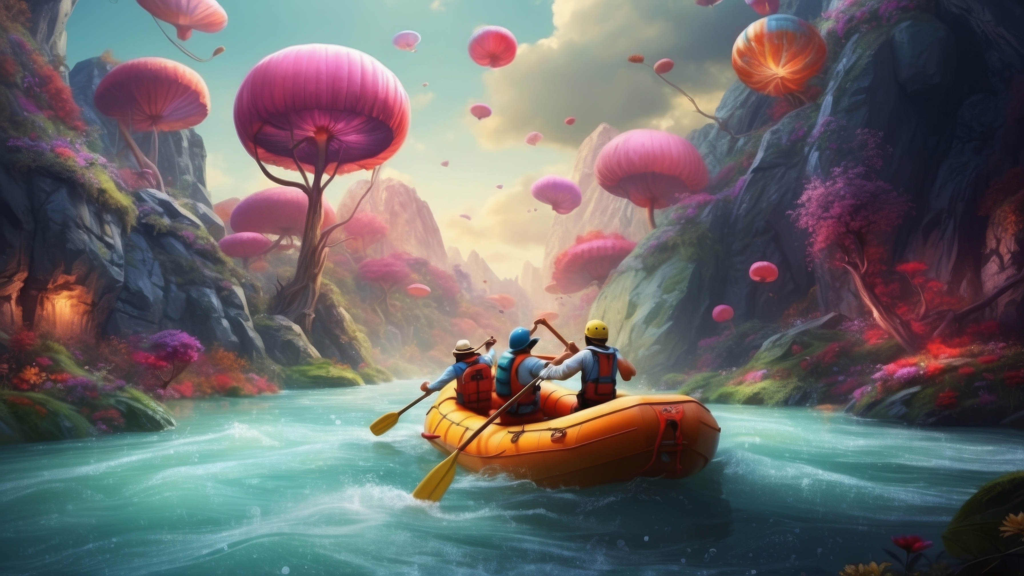 Enchanting River Rafting Adventure HD