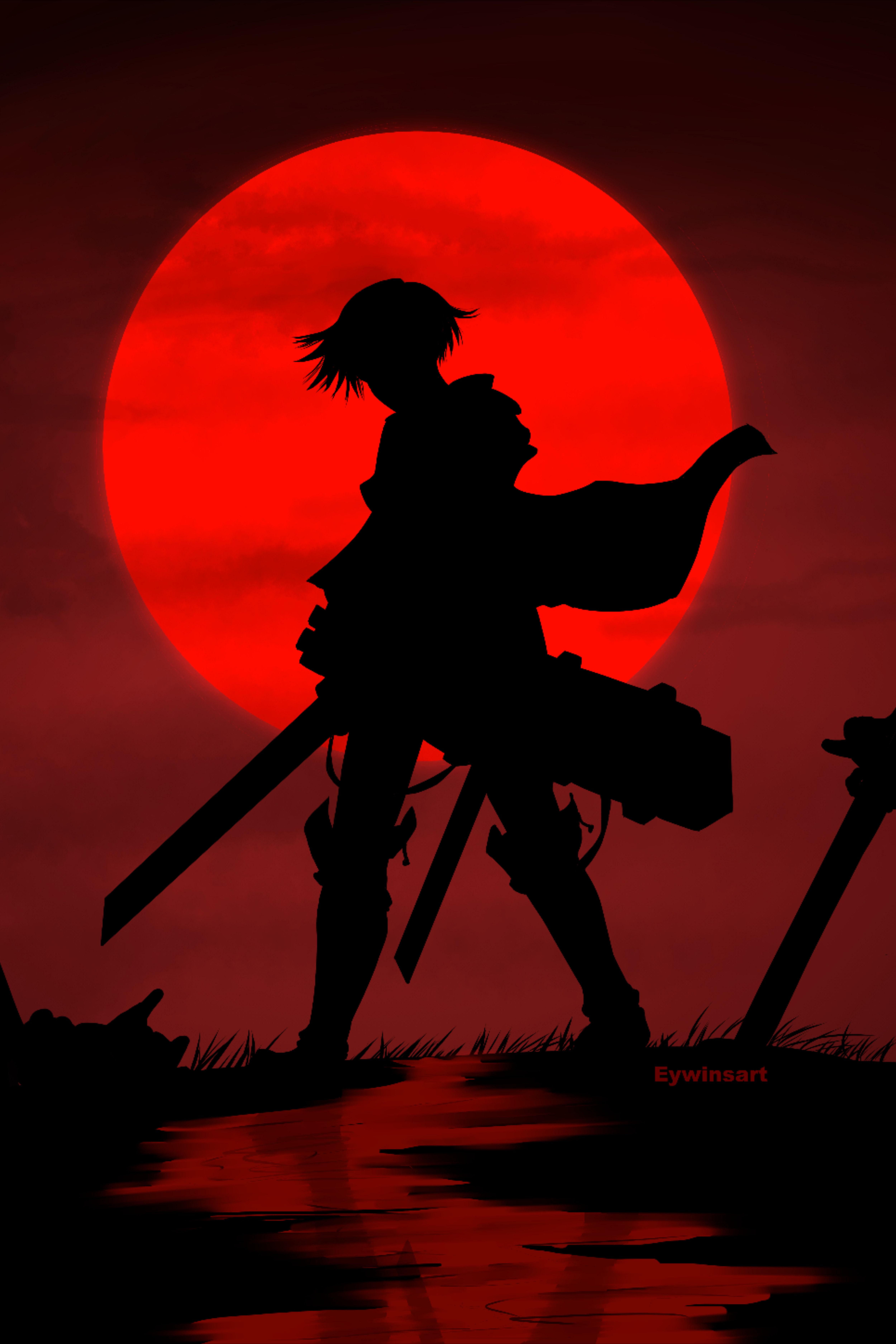 Levi Ackermann Red moon