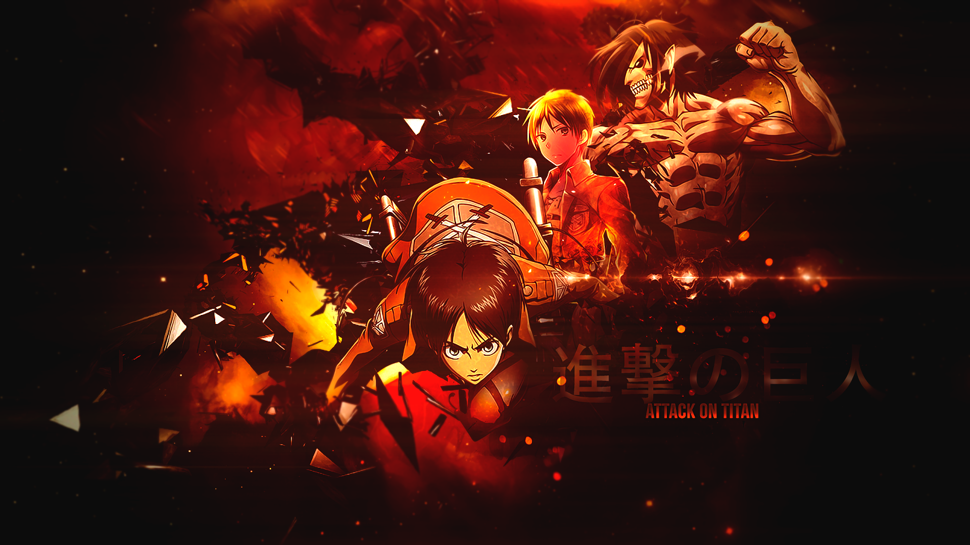 Titan Eren Yeager Anime HD Wallpaper