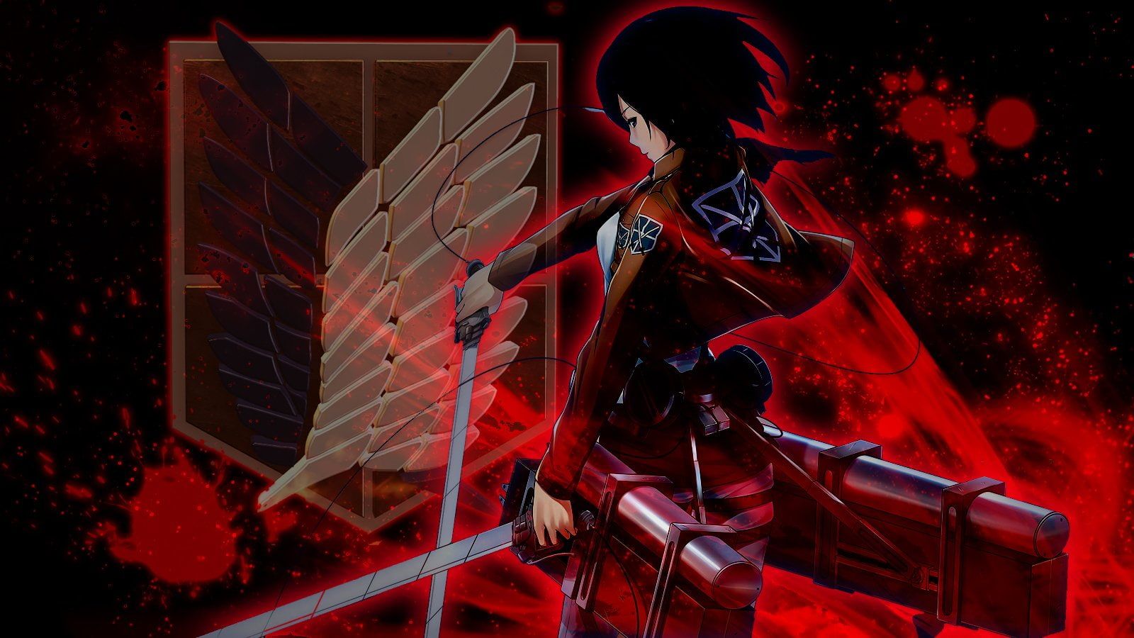 Titans digital wallpaper, Anime