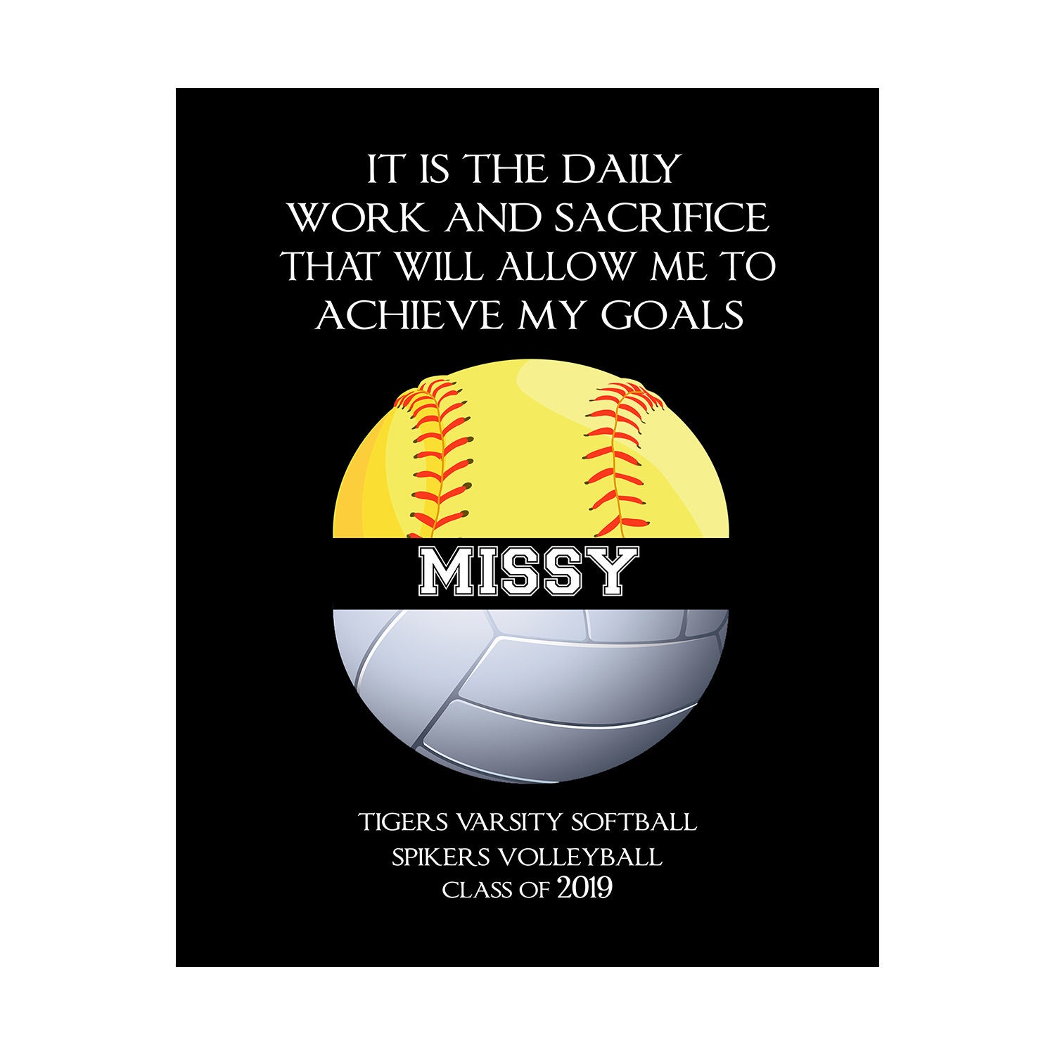 Gifts for Senior Volleyball Players Team Gifts Gifts Volleyball Softball Gifts Work -split Ball