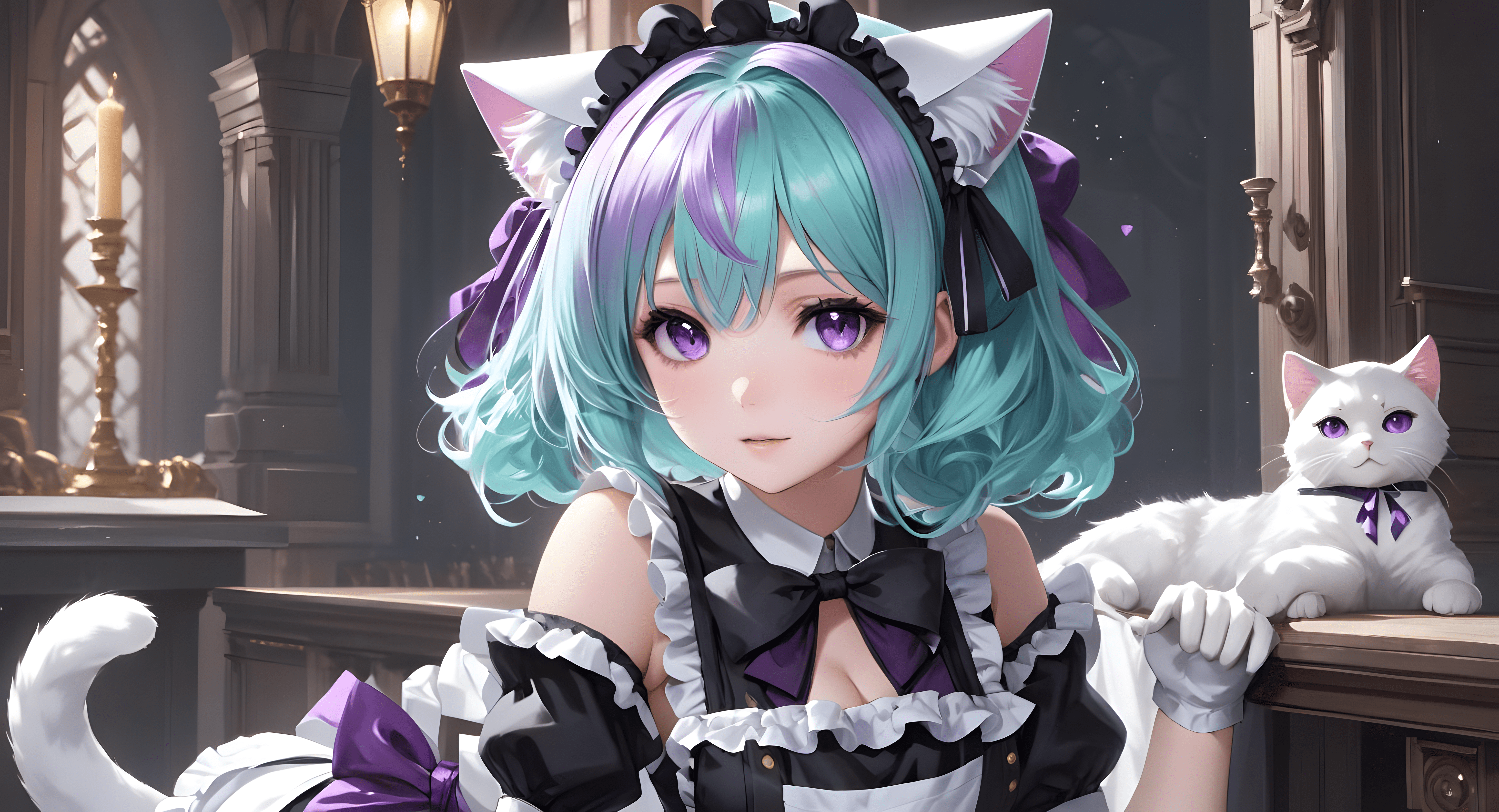 Download AI Art Maid Cat Girl Anime