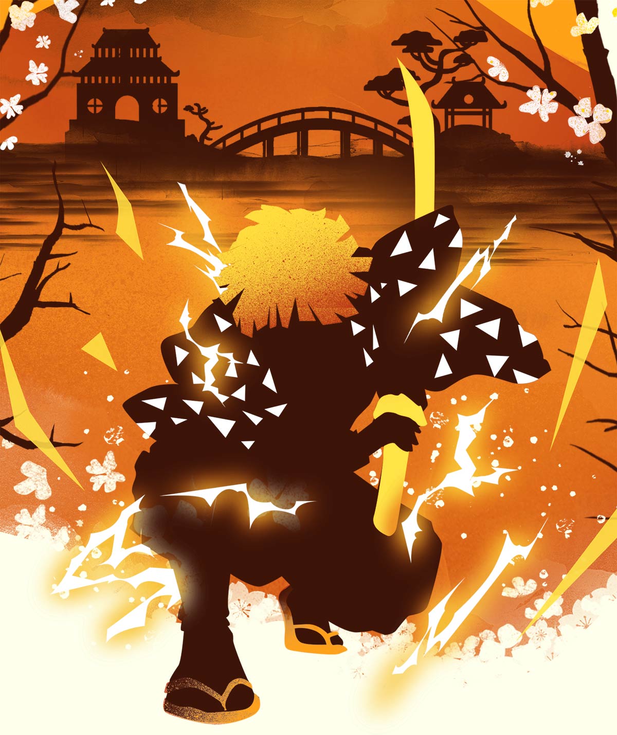 Zenitsu Anime Skin Inspired