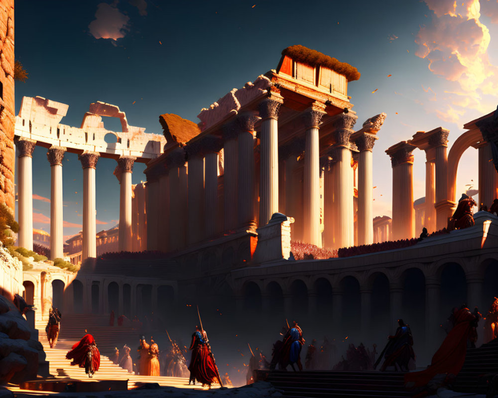 Fall of the roman empire, digital