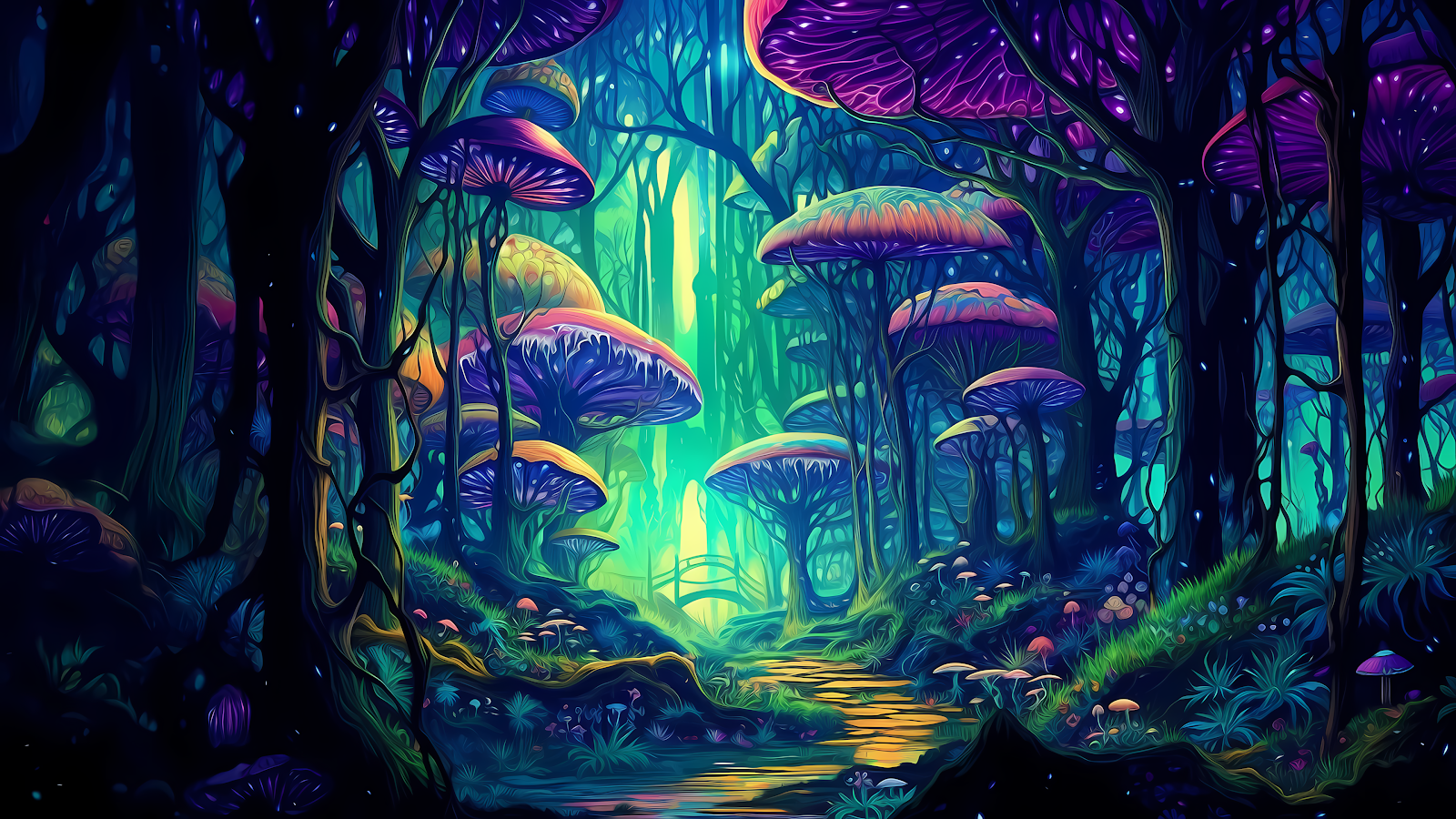 Lose Yourself in a Psychedelic Forest