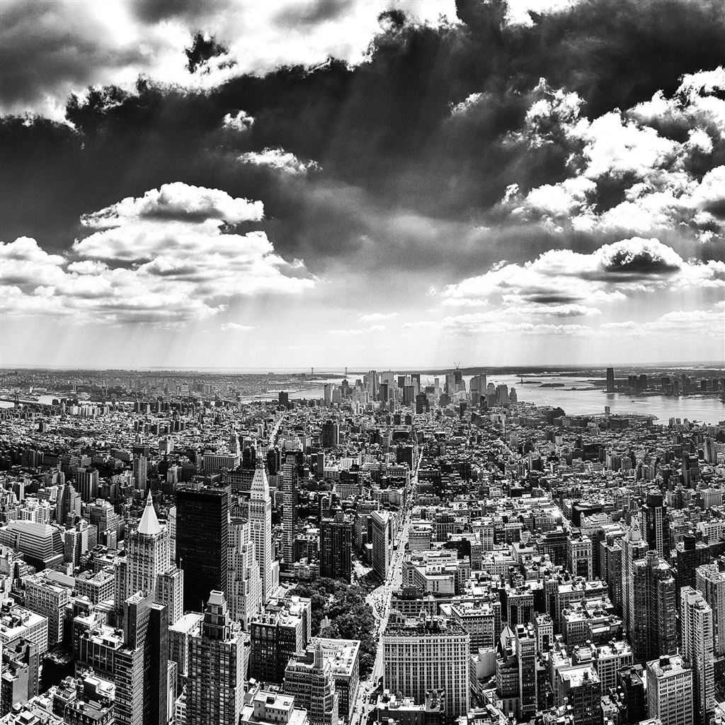 New York City Black and White iPad Air