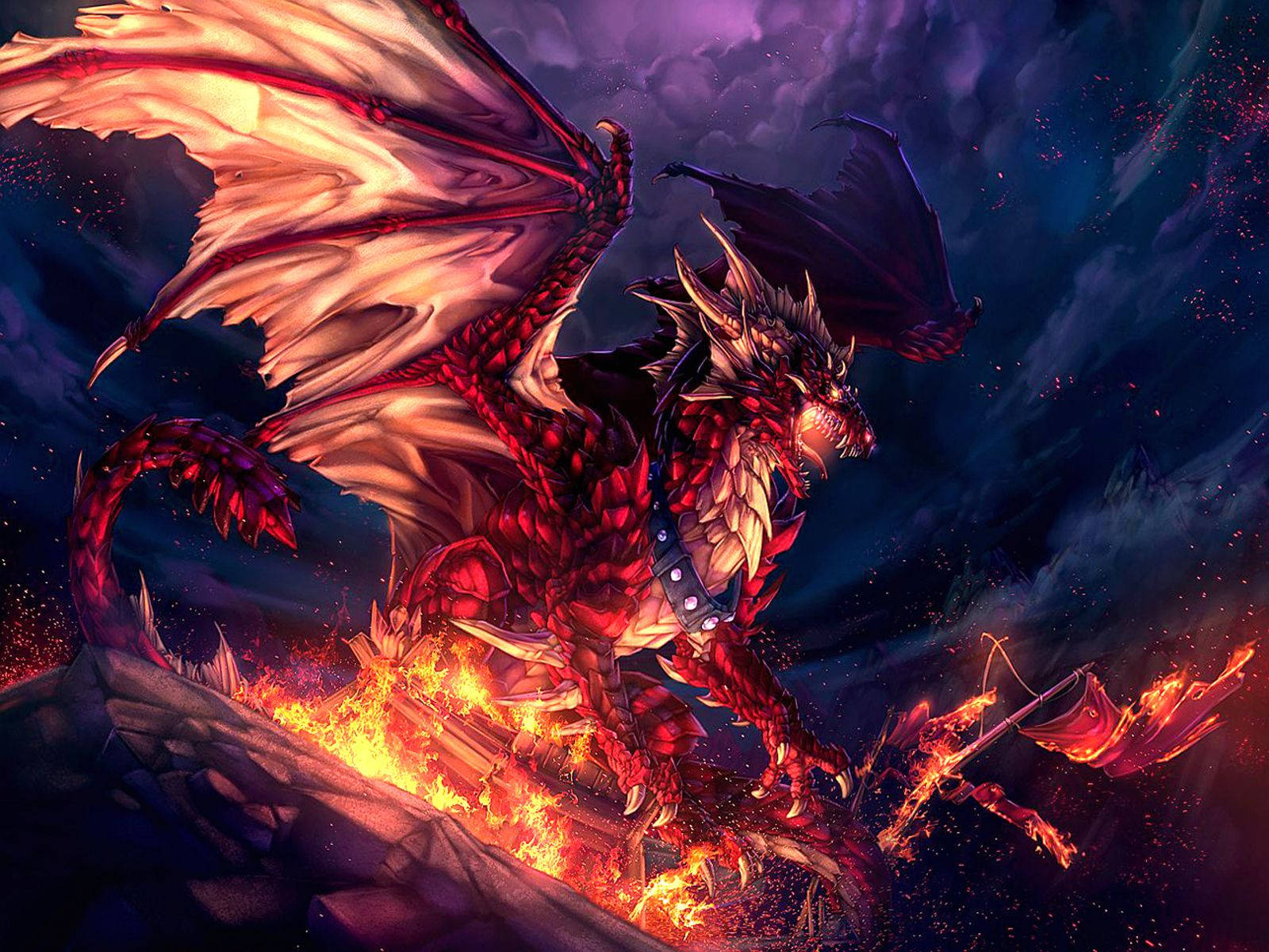 Fire Dragon Wallpaper