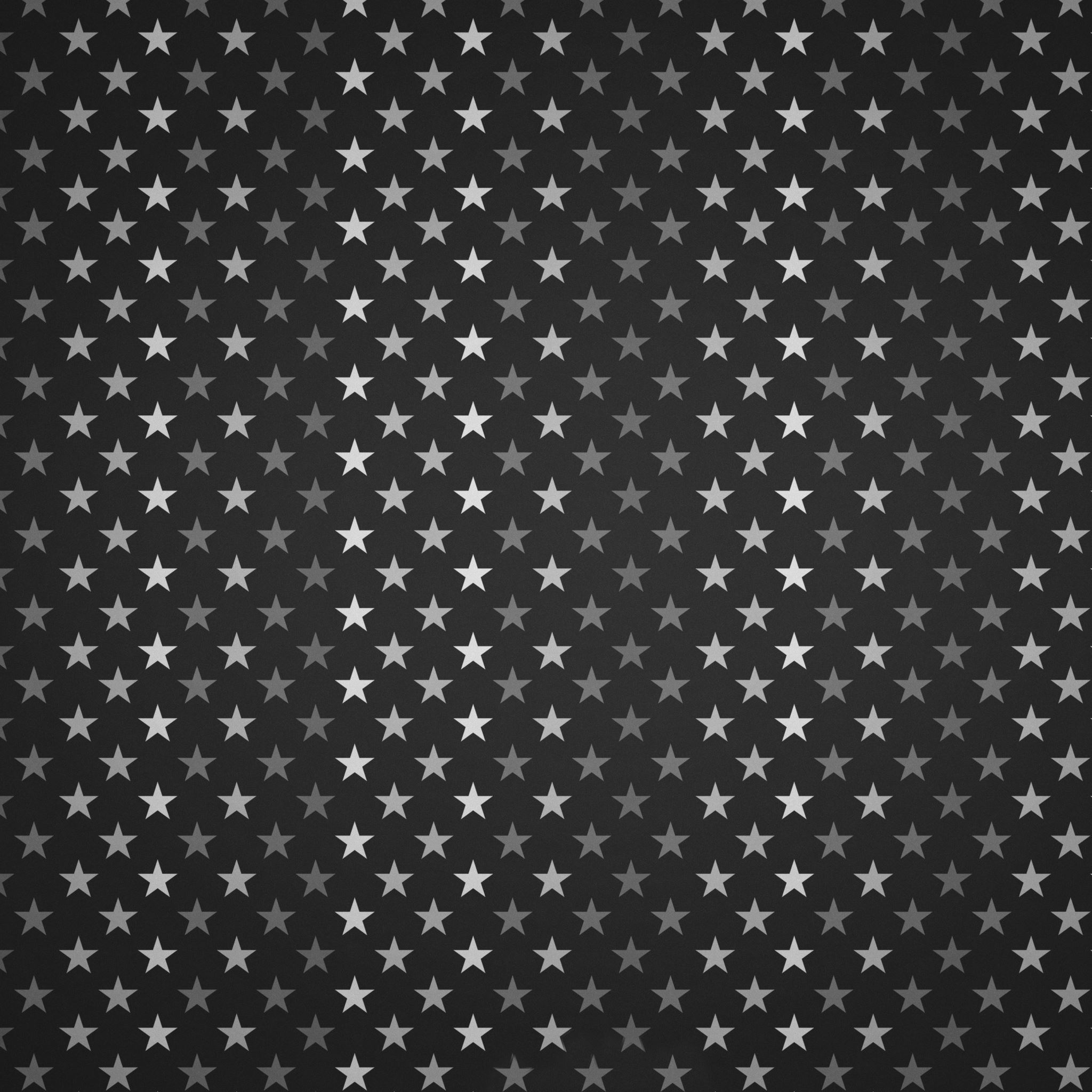 Stars pattern black and white iPad Air