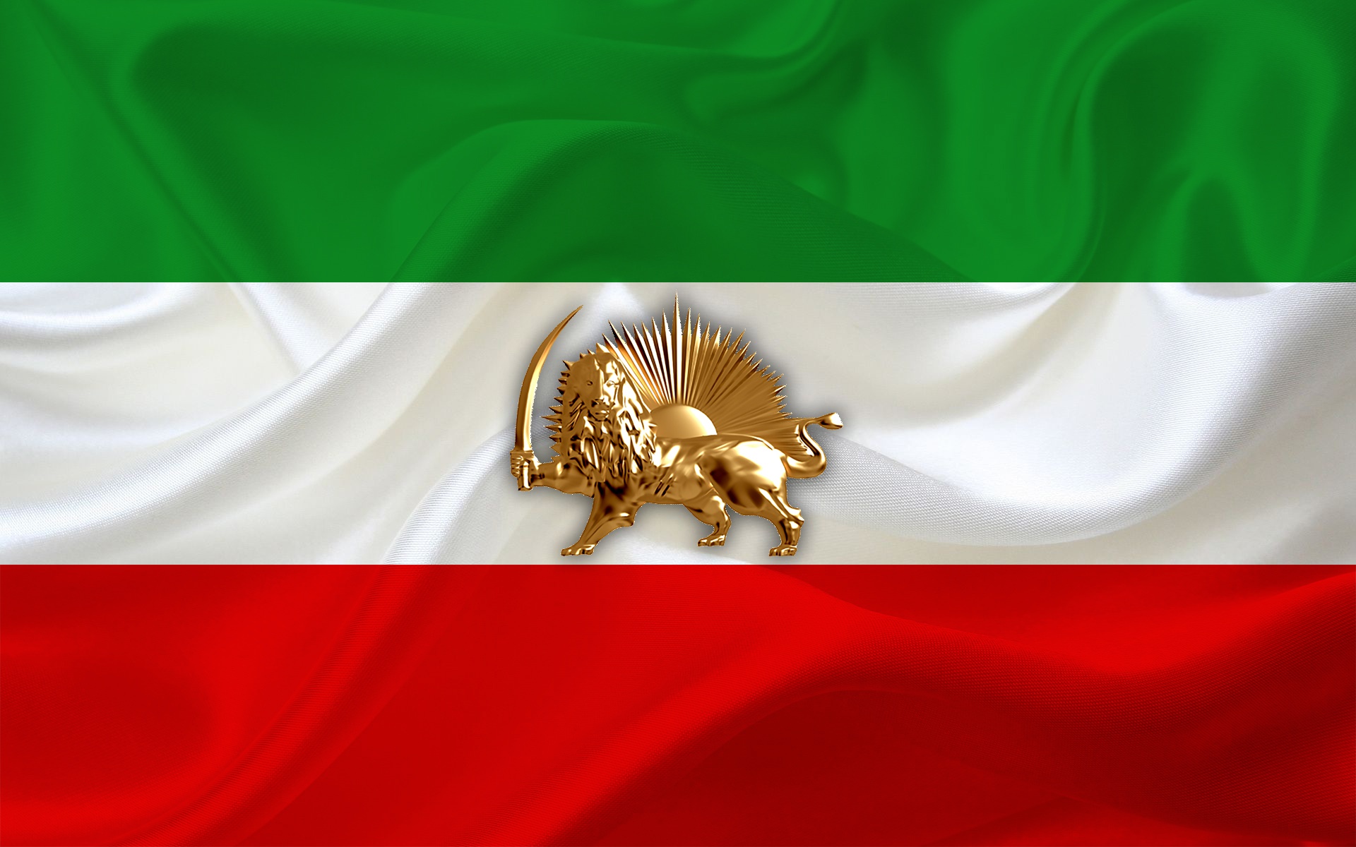 Wallpaper Flag, Iran, Mek, Ncri, Lion And Sun, Pmoi, Old Flag Iran For Mobile And Desktop, Section текстуры, Resolution 1920x1200