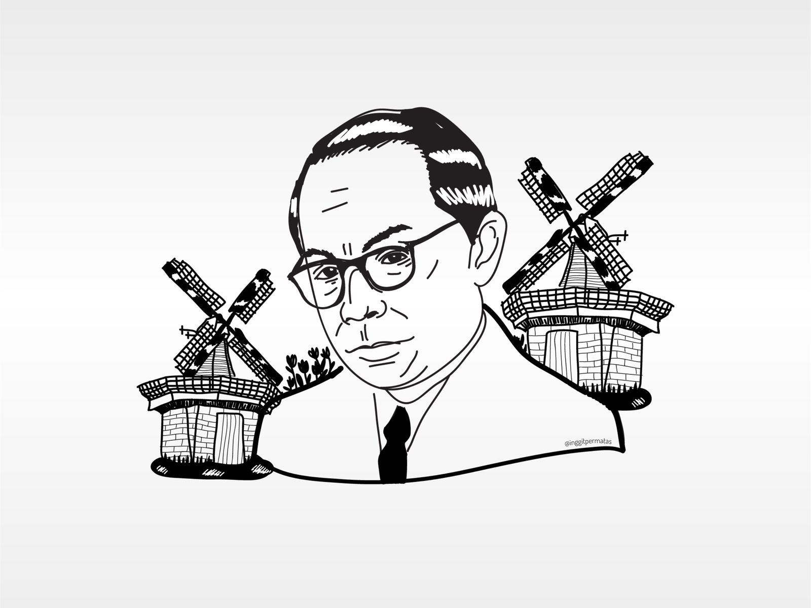 Moh Hatta Illustration