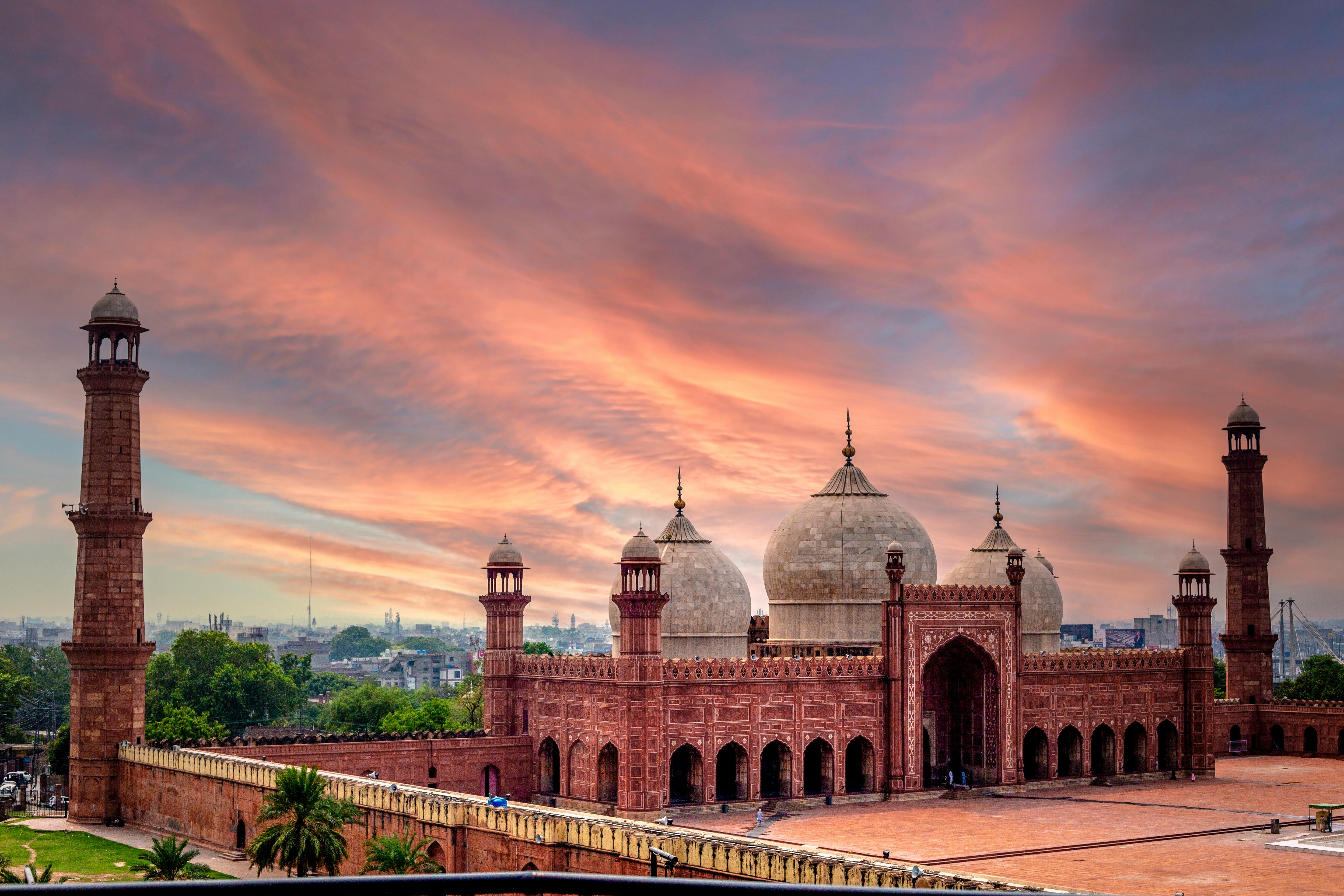 Badshahi Mosque in Lahore in Pakistan