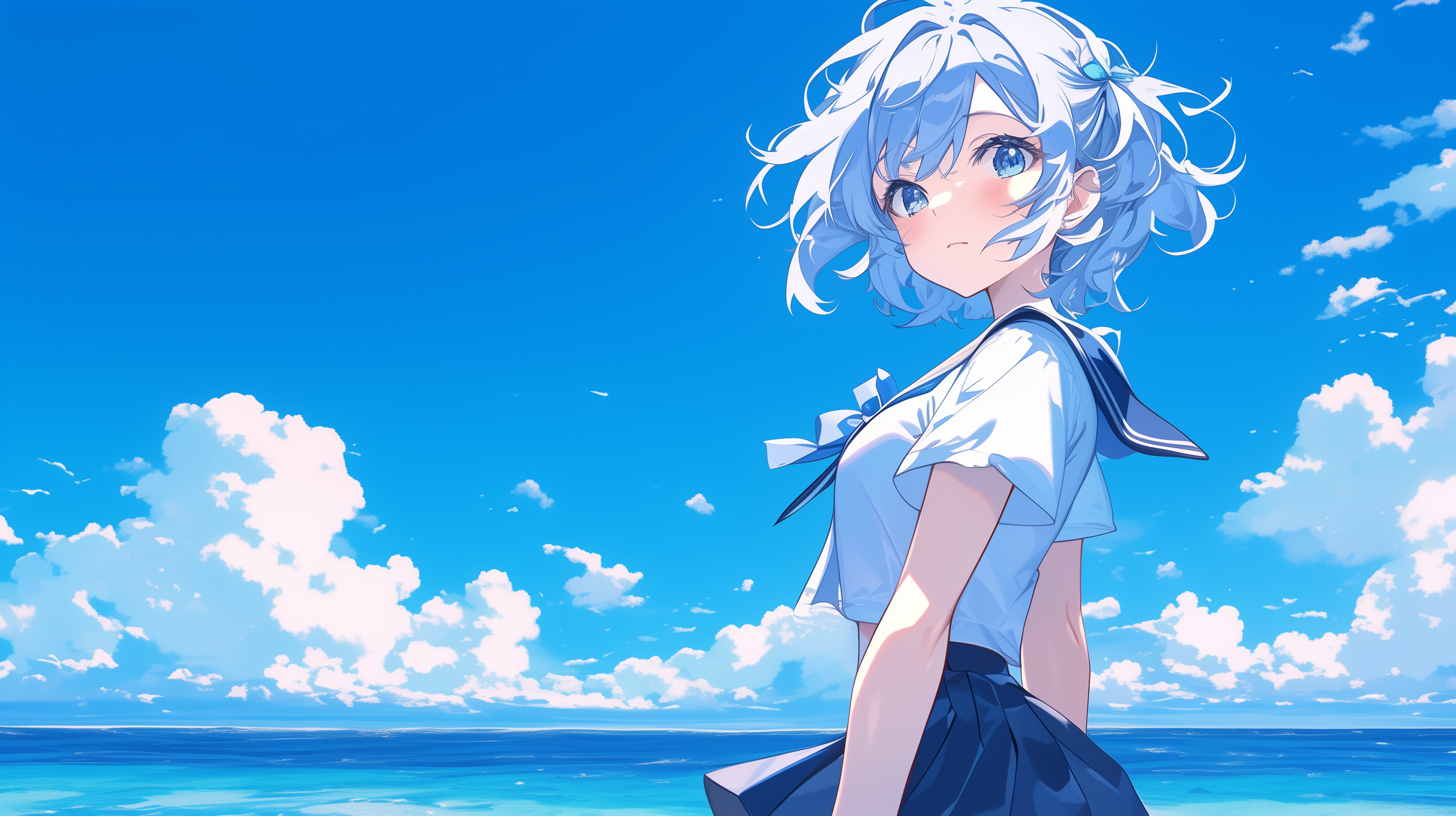 Blue Anime Wallpaper