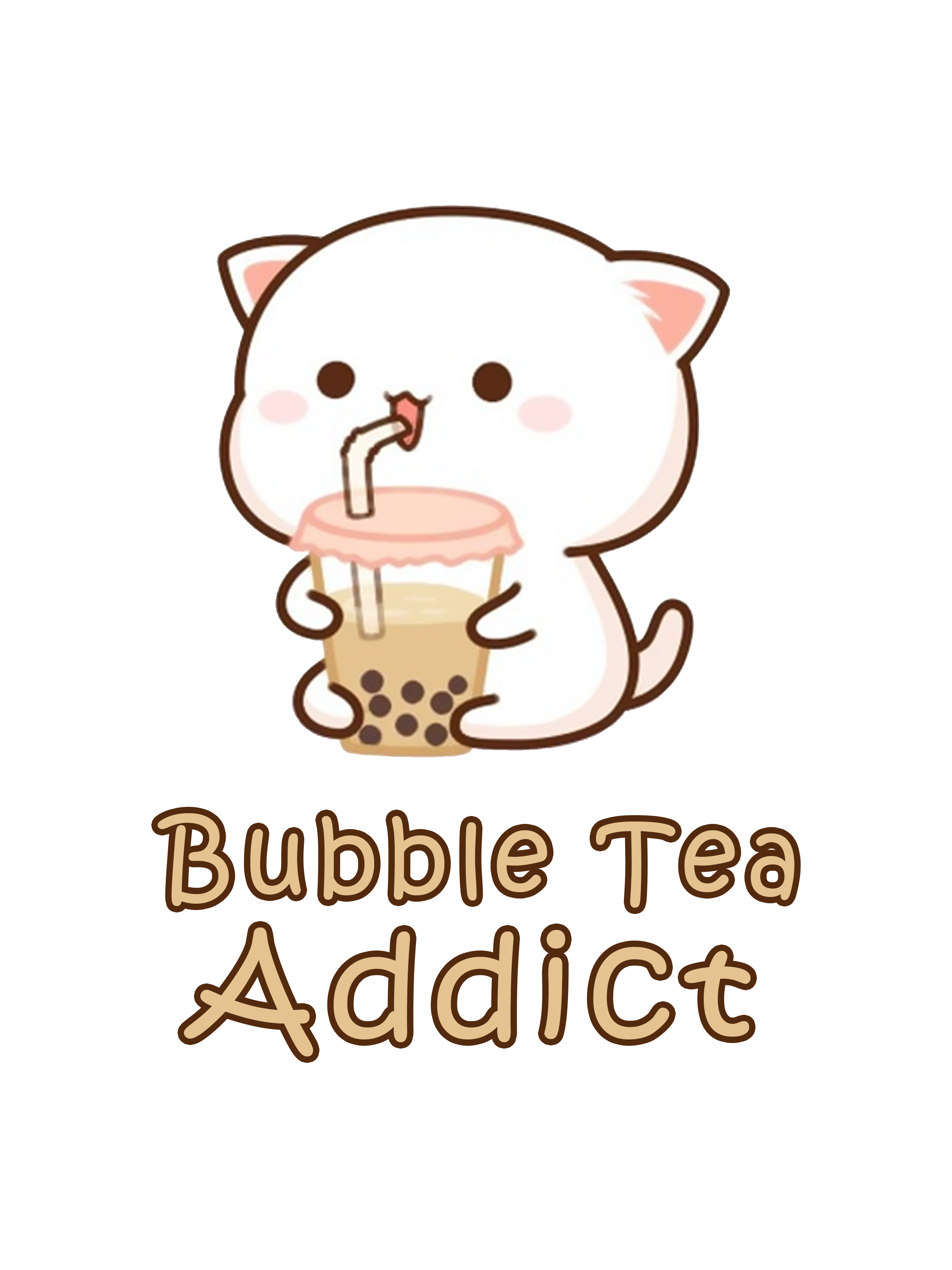 cute kawaii boba tea wallpaper