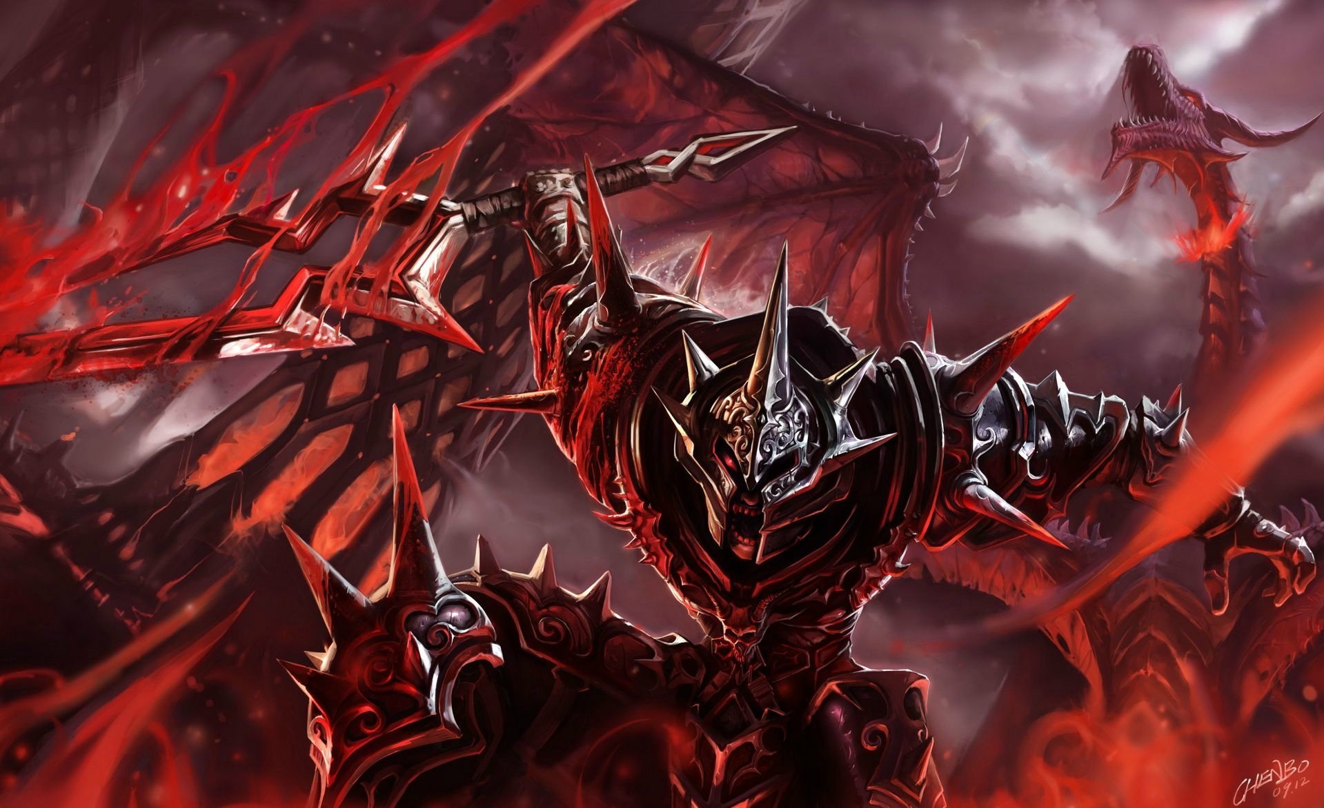 Download Dark Warrior Wallpaper